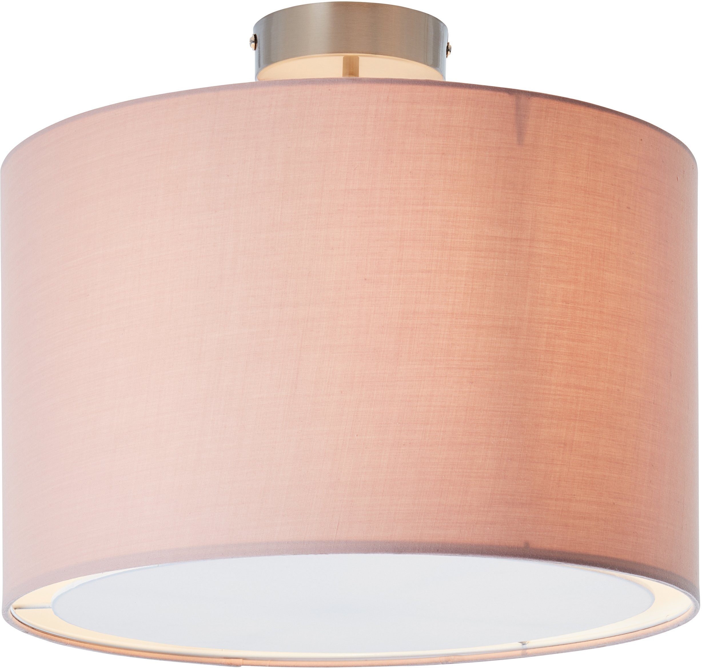 OTTO home Deckenleuchte Stellan, ohne Leuchtmittel, Deckenlampe mit Stoff - Schirm, Ø 40 cm, Höhe 32 cm