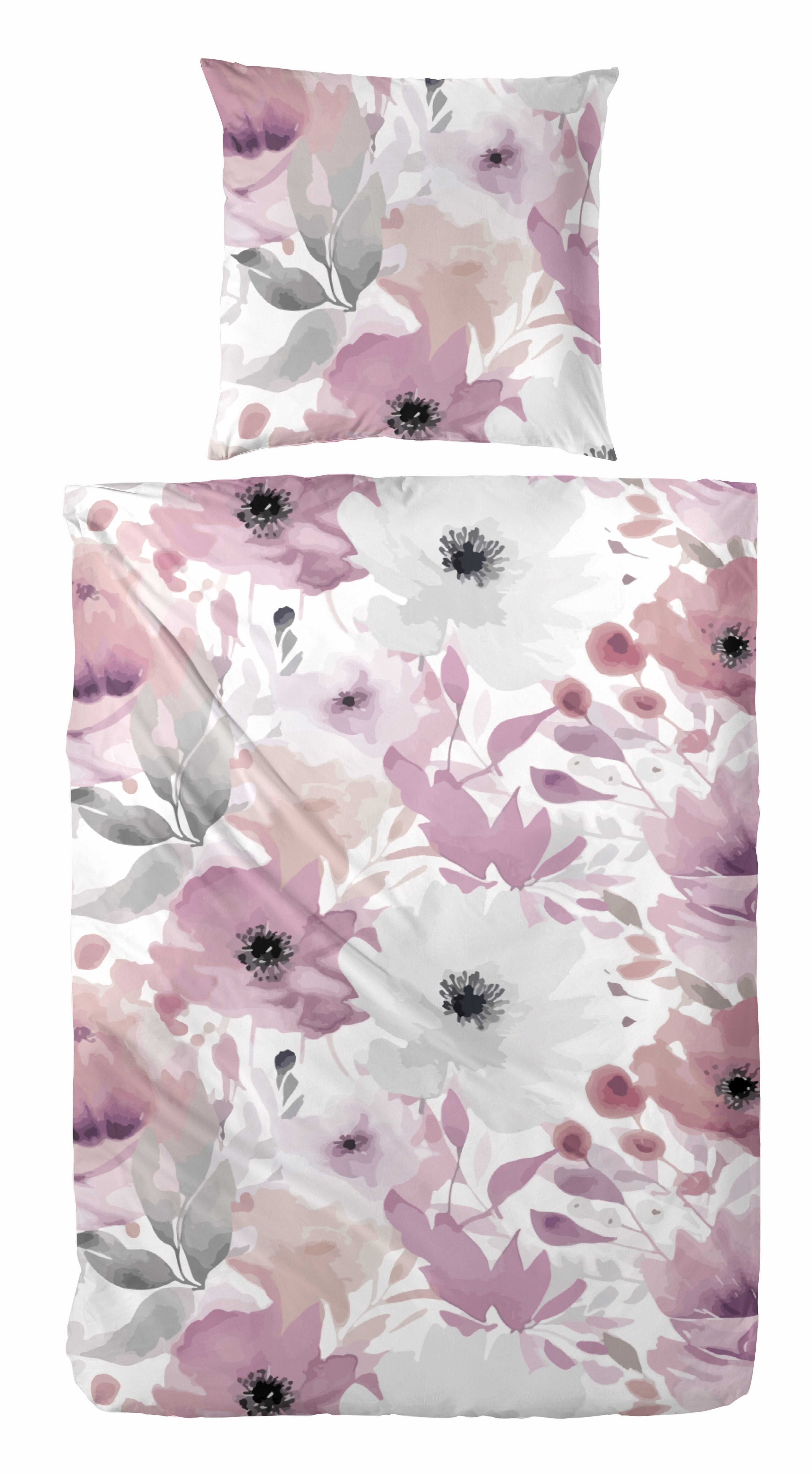 Primera Bettwäsche Feinbiber-Bettwäsche, Feinbiber, 2 teilig, samtweich und natürlich aus reiner Baumwolle