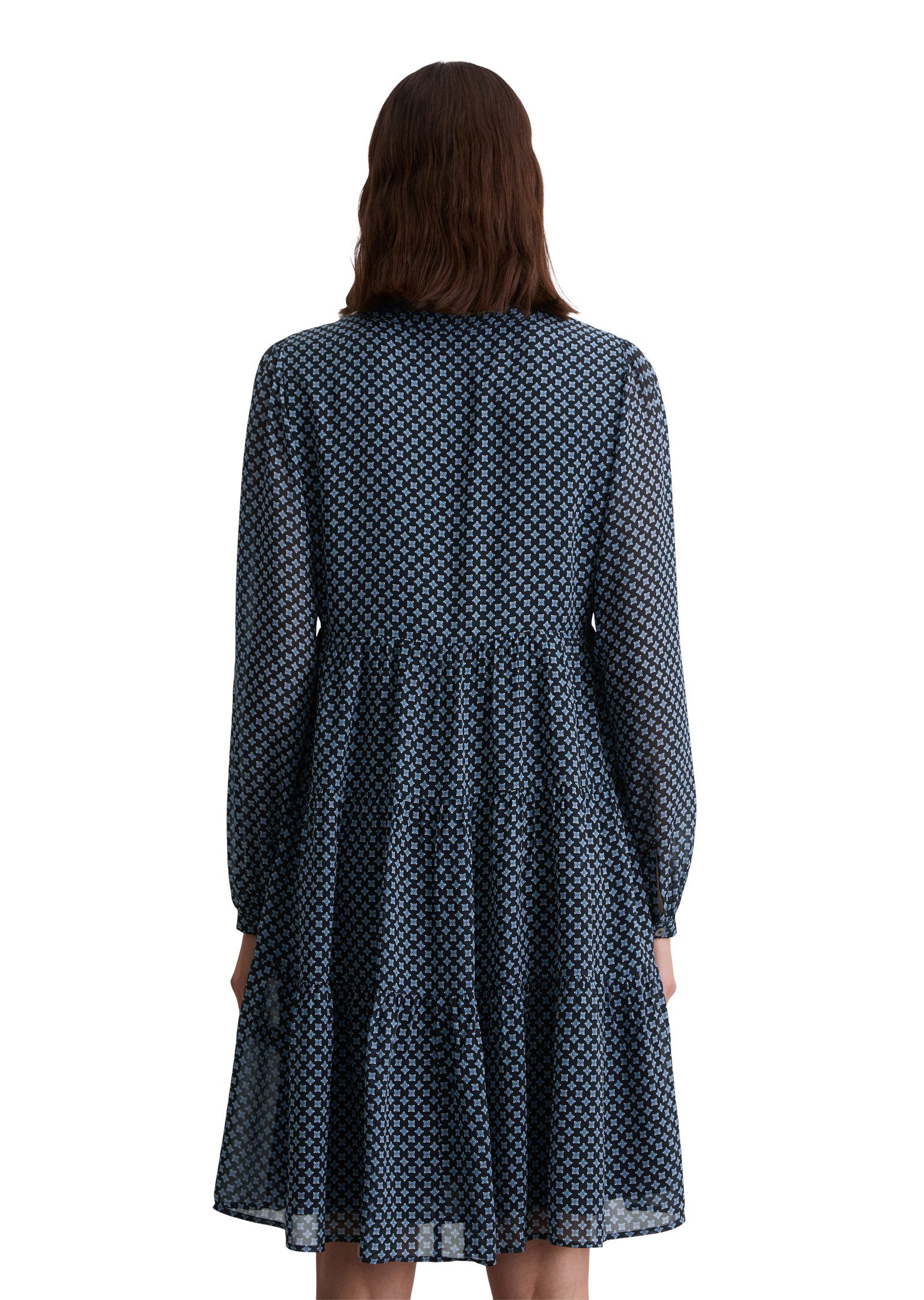 Marc O'Polo Druckkleid aus Viskose-Crêpe