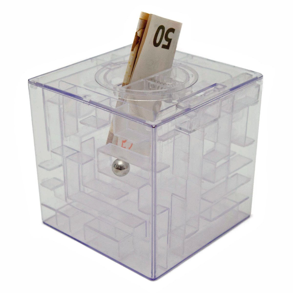 Goods+Gadgets Spardose 3D-Kugel-Labyrinth Geschicklichkeitsspiel, Geldgesch günstig online kaufen