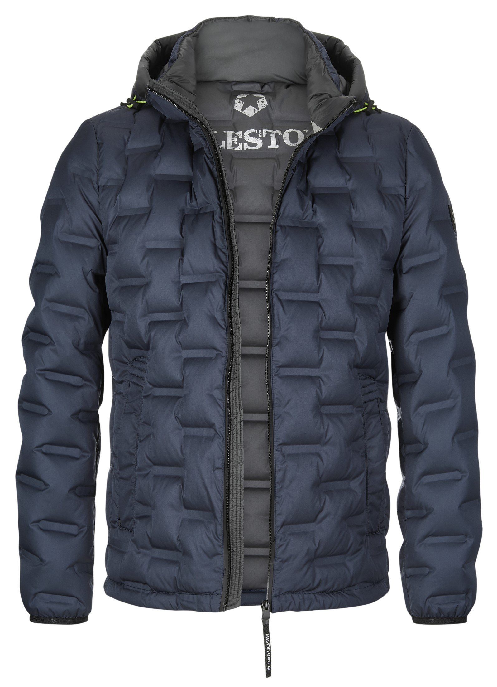 Milestone Steppjacke MSBrayden mit abnehmbarer Kapuze Nachtblau