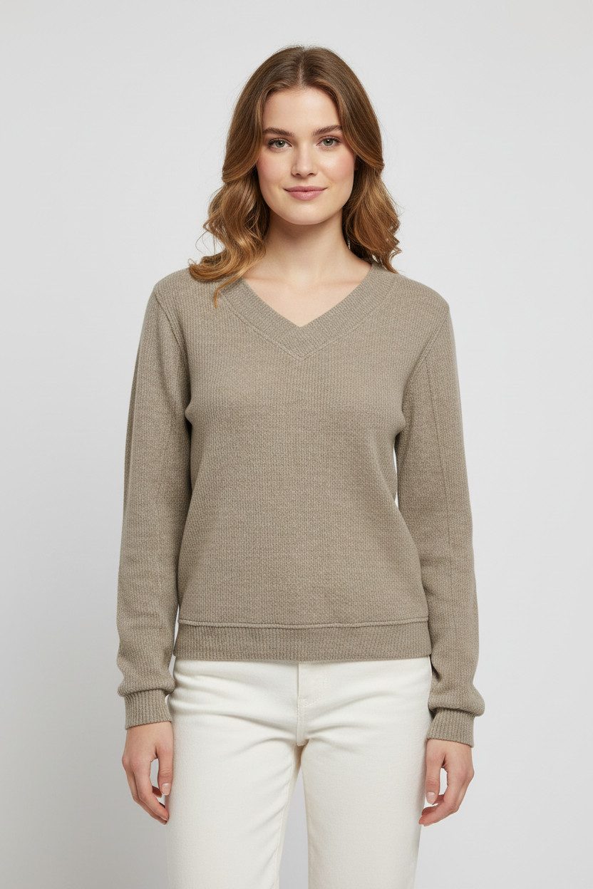 ONLY Langarmshirt ONLPAOLA L/S V-NECK TOP JRS günstig online kaufen