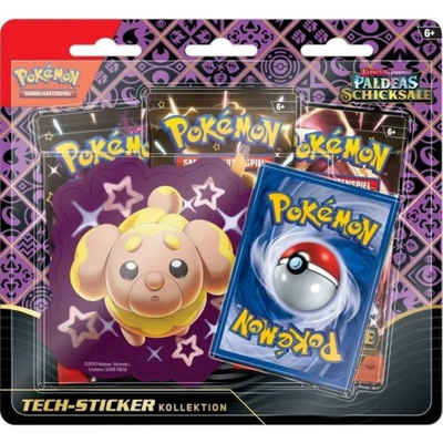 POKÉMON Sammelkarte Karmesin & Purpur: Tech-Sticker-Kollektion - (deutsch) - 3 Booster