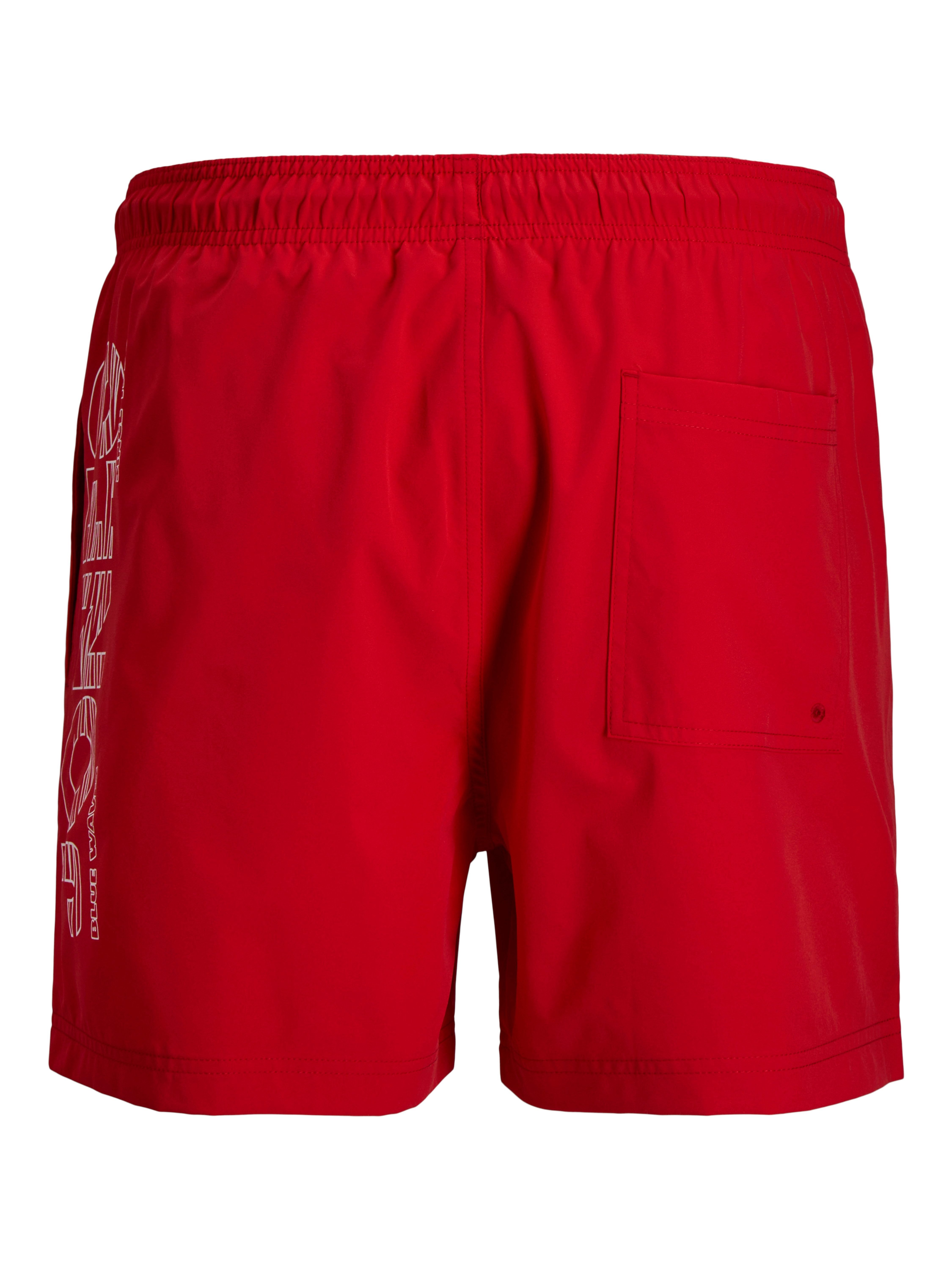 Jack & Jones PlusSize Badeshorts JPSTMAUI WAVE LOGO SWIM SHORTS SN PLS Kunstfaser, mit elastischem Bund, normal geschnitten