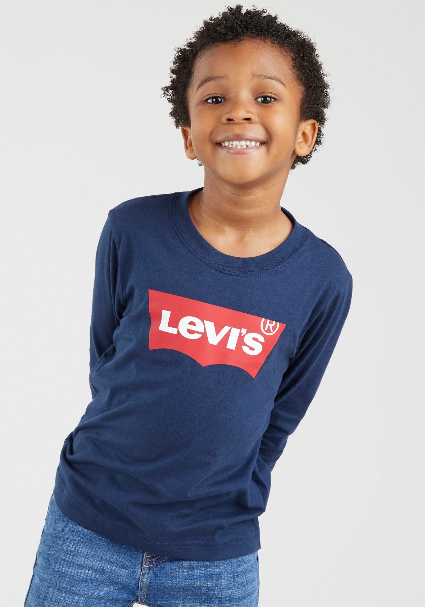 Levi's® Kids Langarmshirt L/S TEE BOYS BATWING blues for