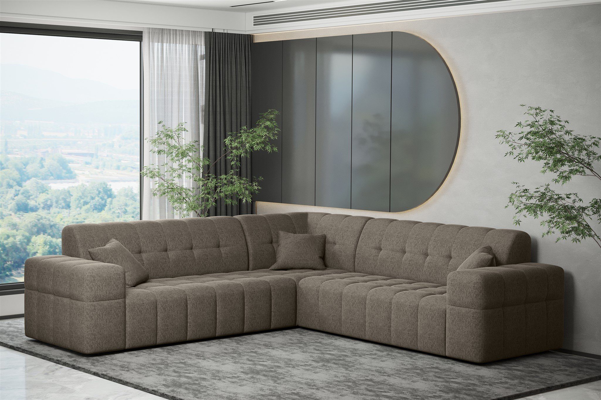 Fun Möbel Ecksofa Ecksofa Designersofa NANCY günstig online kaufen