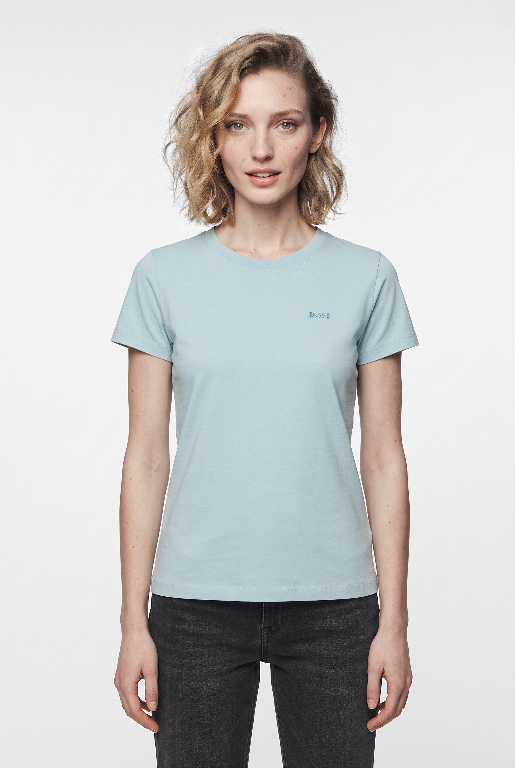 BOSS ORANGE T-Shirt Esogo Premium Damenmode mit Logo