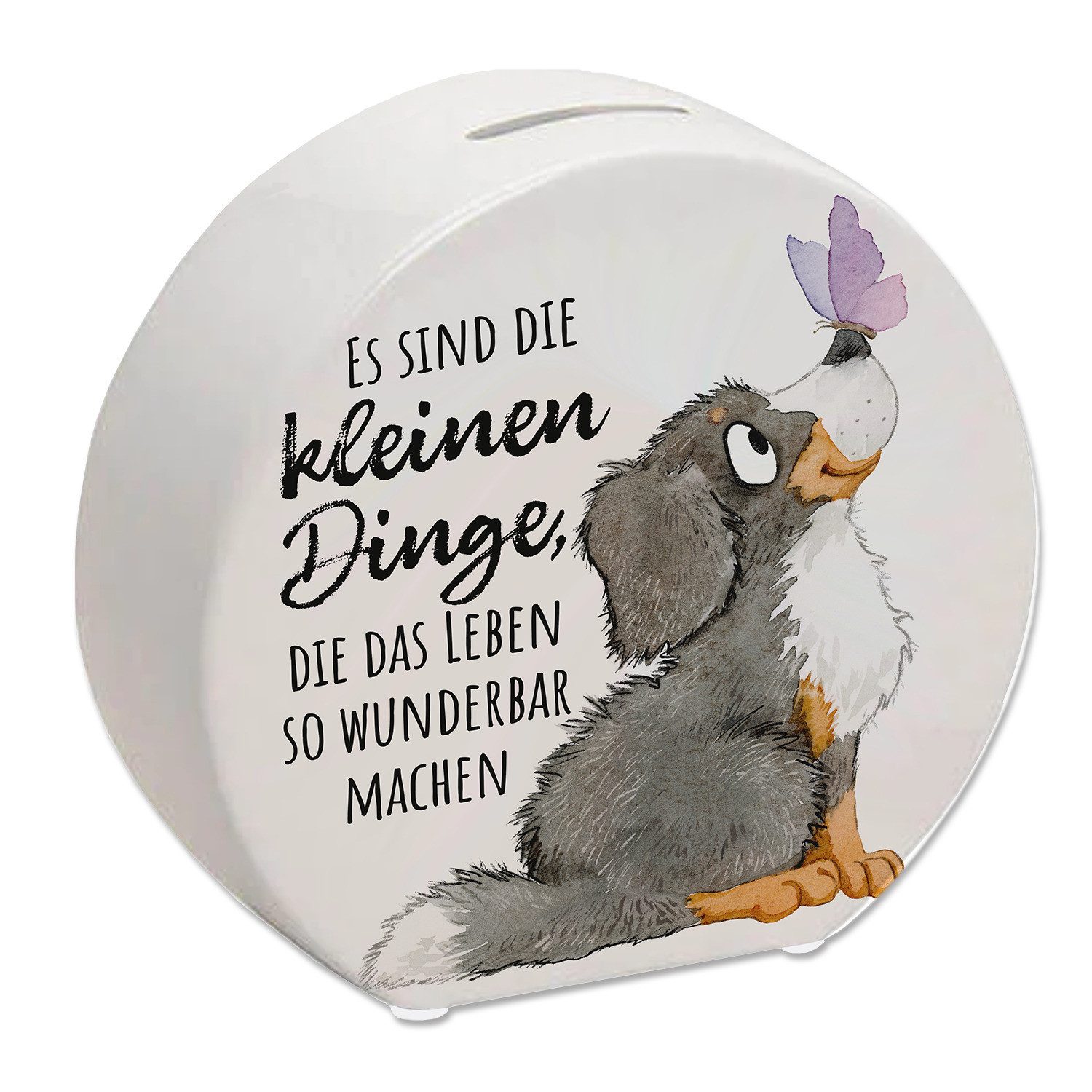 speecheese Spardose Hund Spardose mit Spruch Die kleinen Dinge machen