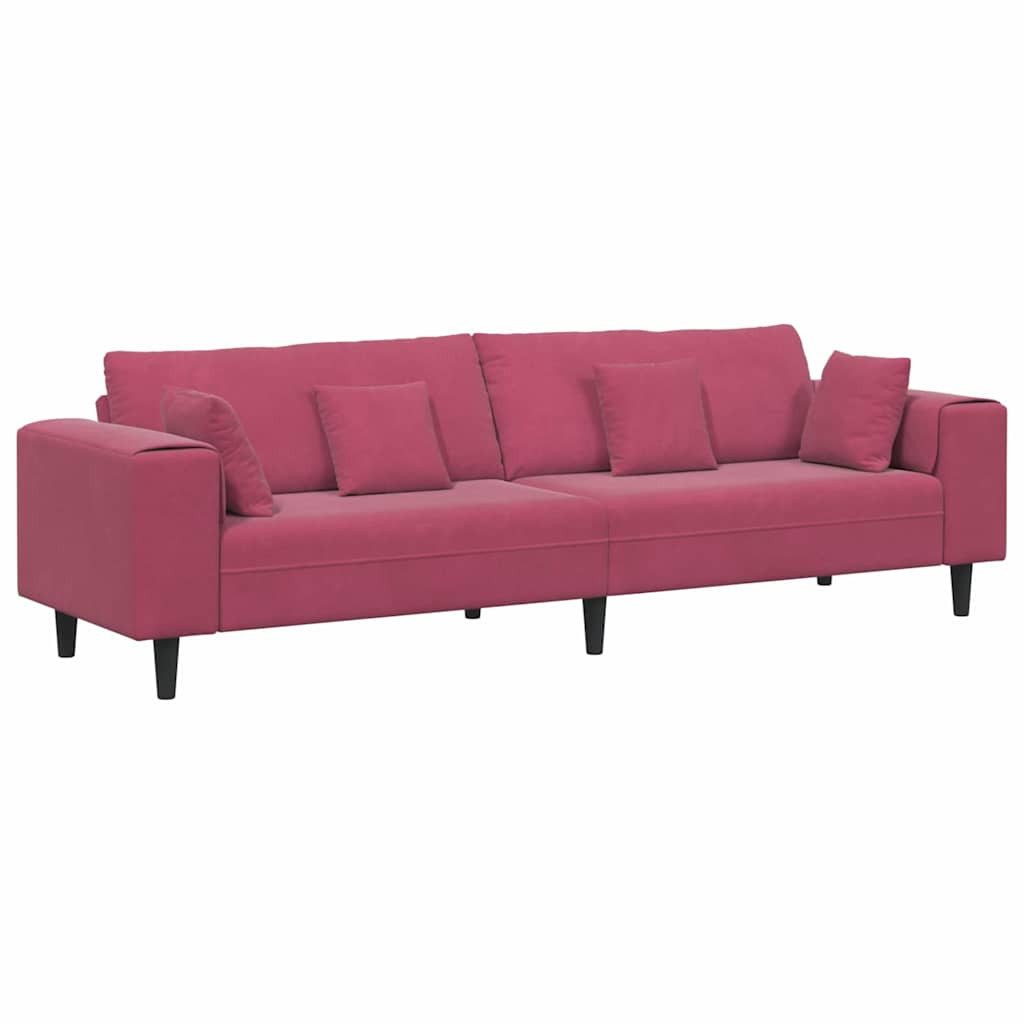 vidaXL Sofa Samt Sofa mit Kissen günstig online kaufen