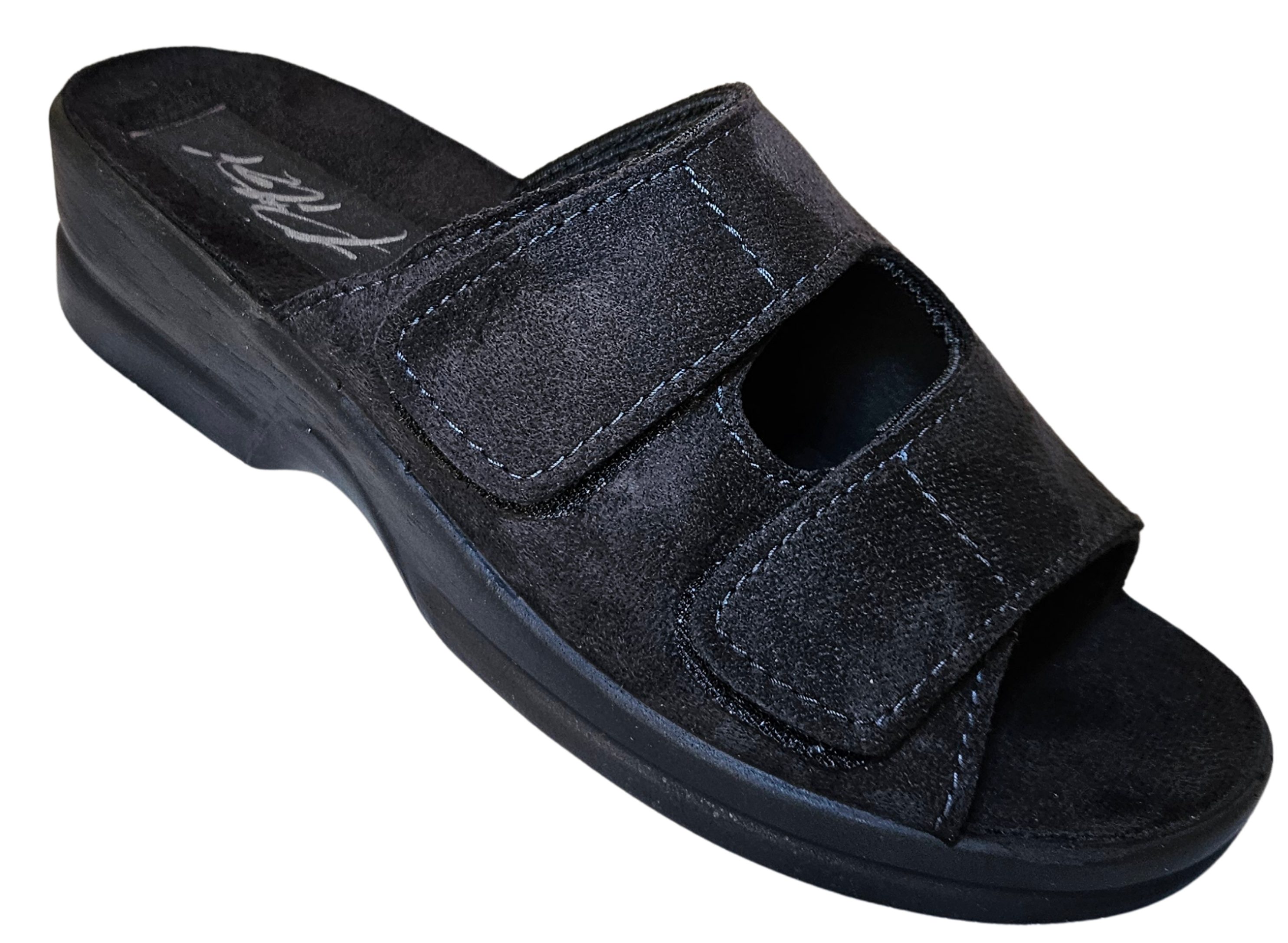 Pitzi Pantolette zehenoffen, 65000, schwarz, Pantolette (luftig leicht) ideal bei Hallux Valgus