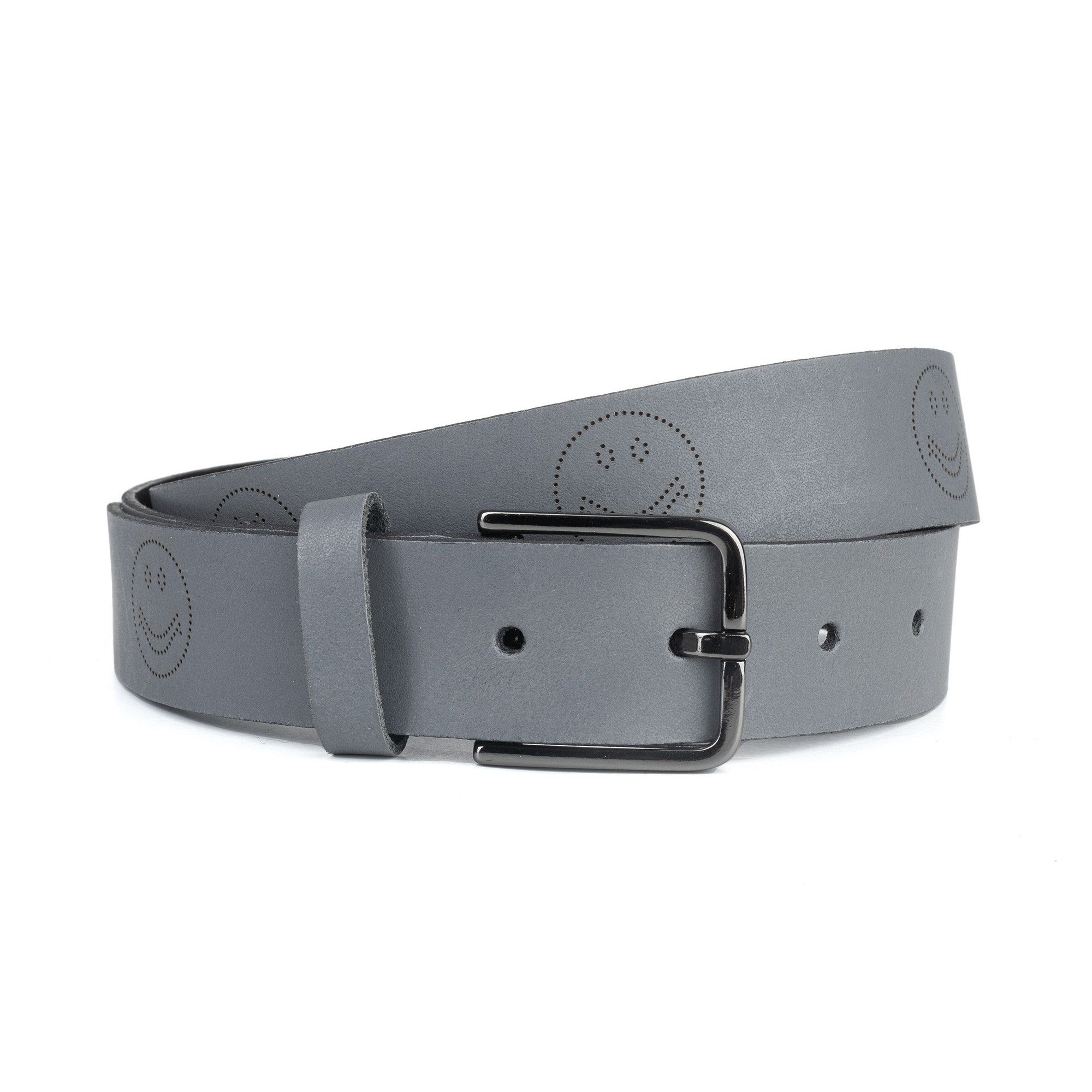 Cassandra Аксессуары Ledergürtel "Happiness" mit fröhlicher Prägung MADE IN GERMANY - Echt Leder