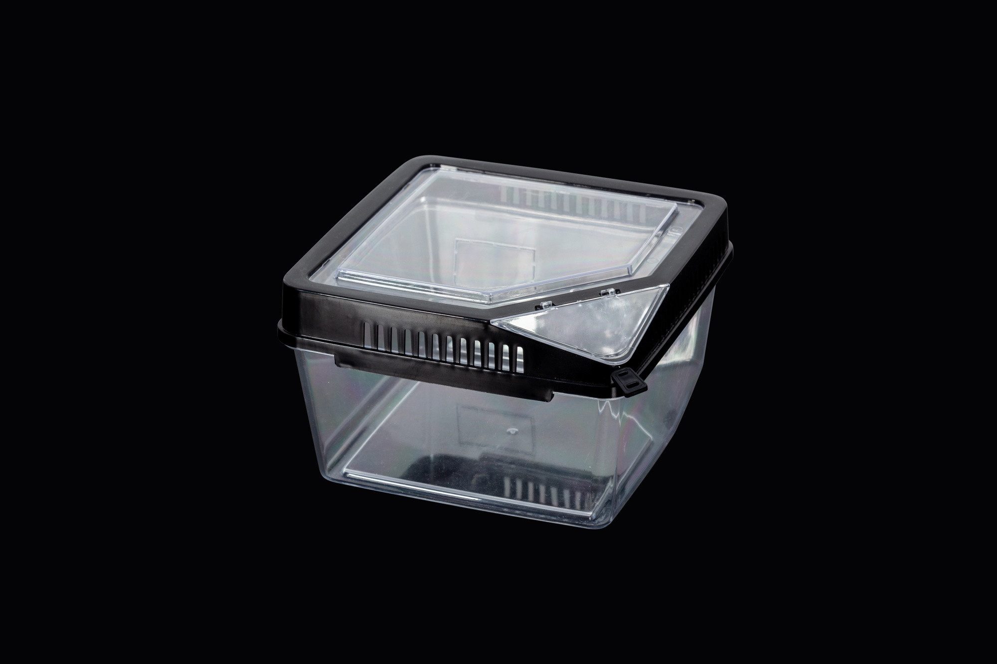 M&S Reptilien Terrarium ReptiZoo Kunststoffbox (Terrarium) (17,7x17,7x11cm)(RT2019)