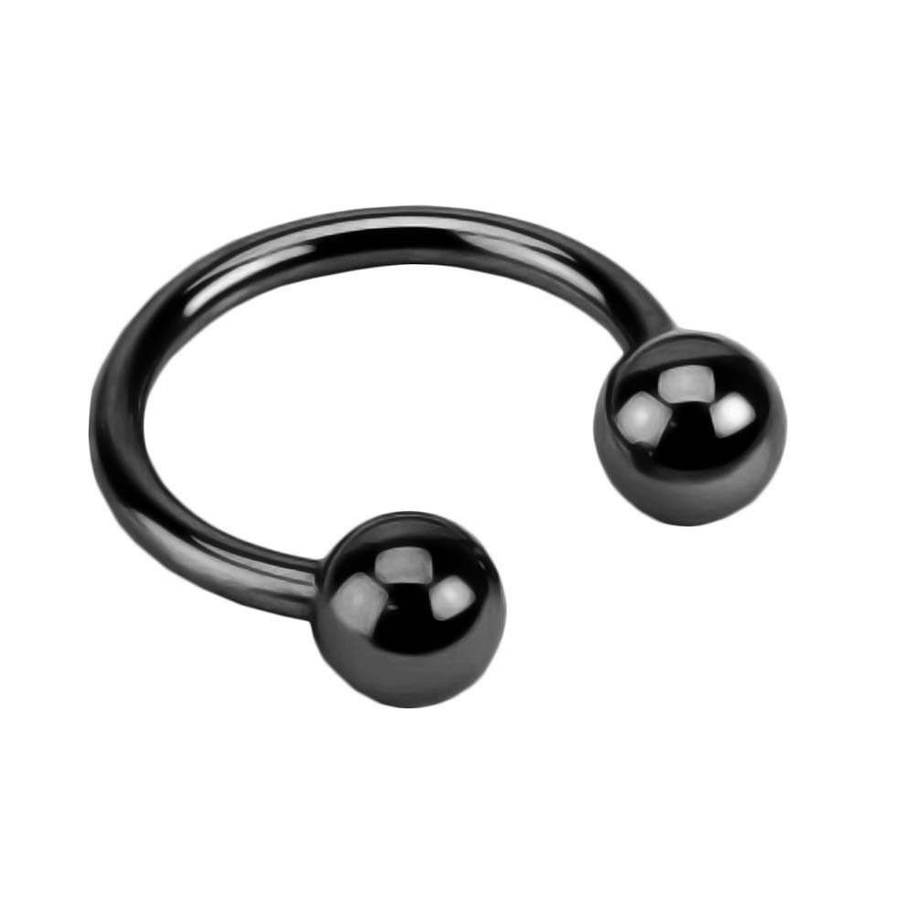 viva-adorno Nasenpiercing Hufeisen Piercing Edelstahl Kugeln Lippenpiercing günstig online kaufen