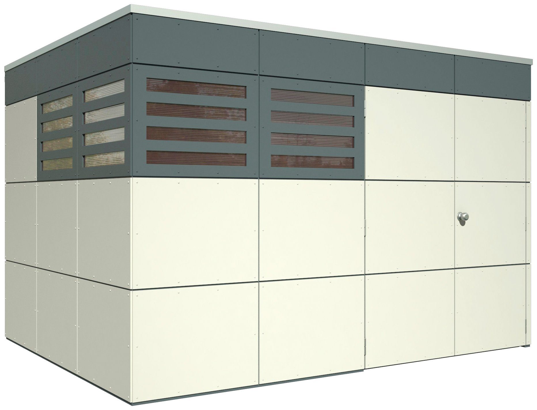 Skanholz Gartenhaus CrossCube Sydney 4, BxT: 337x253 cm