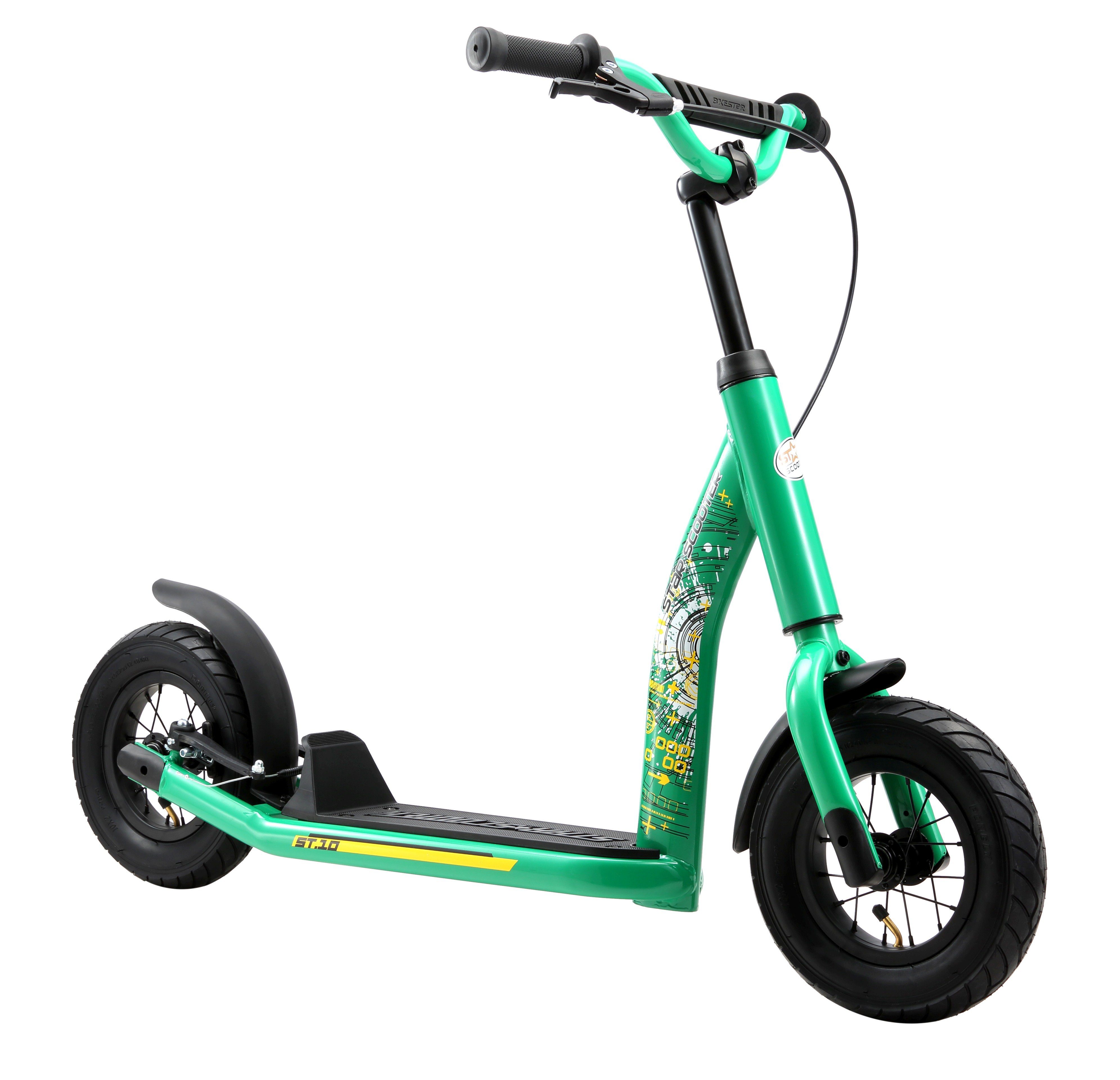 Star-Scooter Cityroller 10 Zoll, ab 5 Jahre, Kinder City Roller ab 96 cm, Jungen, Mädchen, Höhenverstellbar, Seitenständer