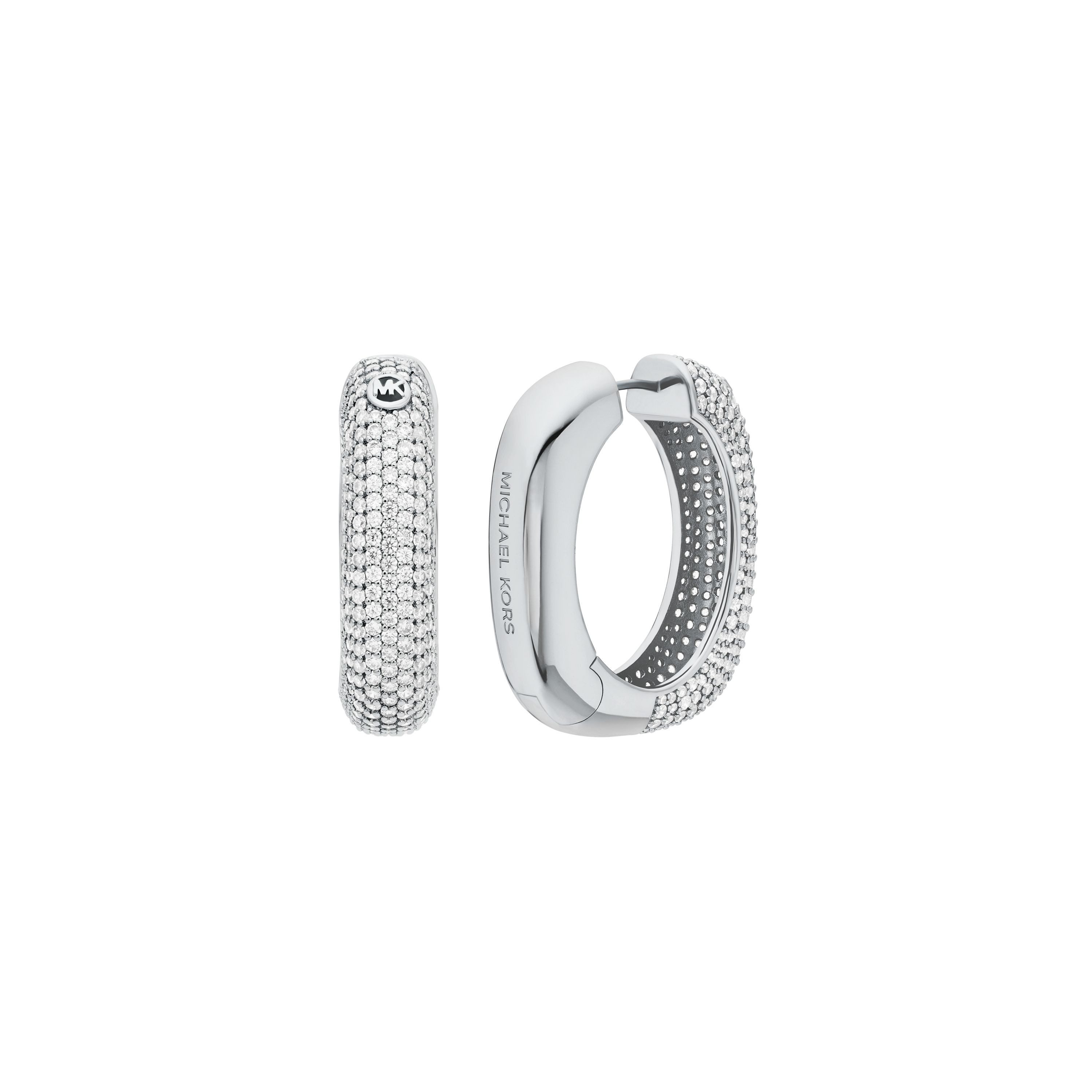 MICHAEL KORS Paar Creolen Schmuck Geschenk Metall PREMIUM, mit Zirkonia (synth)