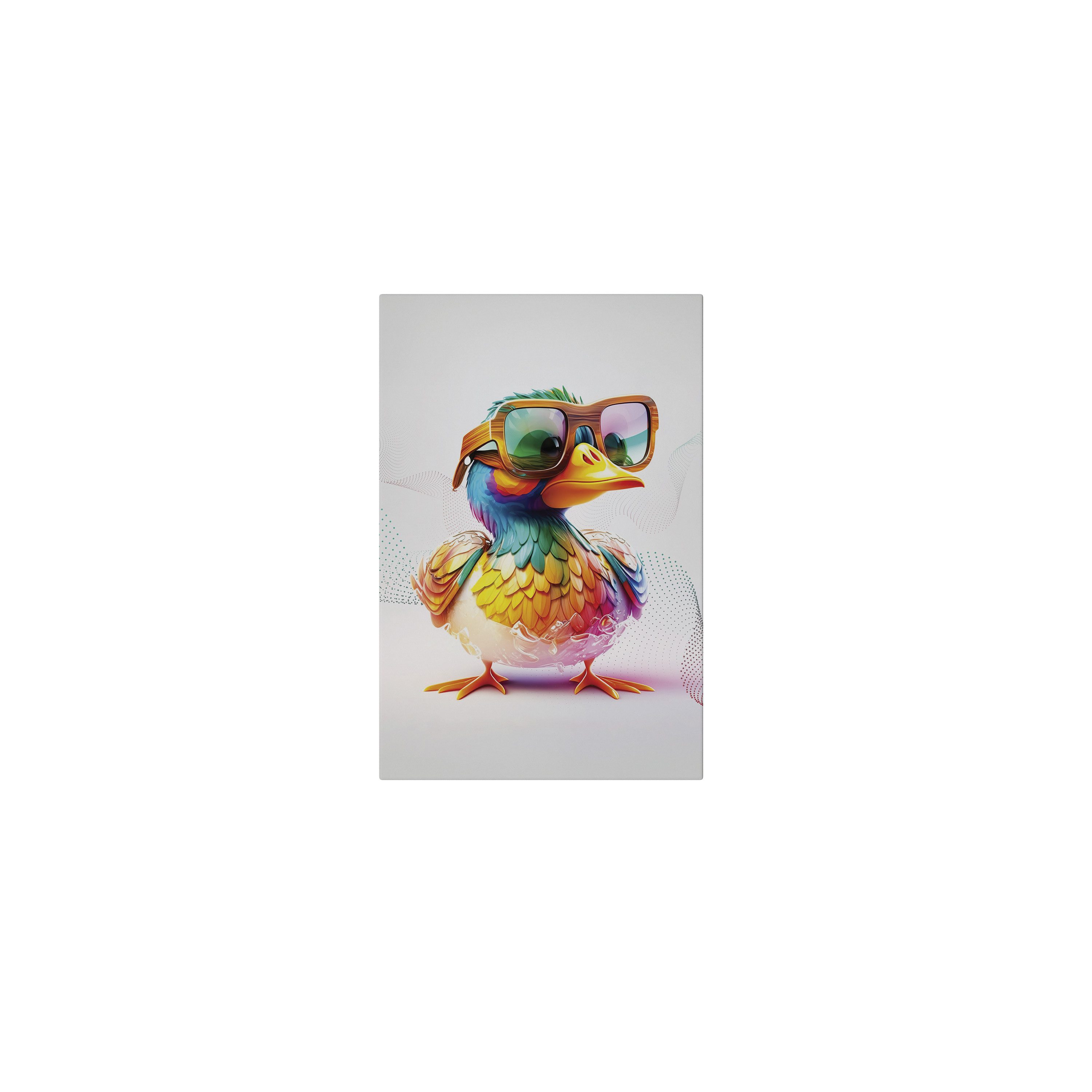 SPACEREBELS Leinwandbild QUACKY FUN, Kinder (1 St), 3 cm Keilrahmen, Baumwollleinwand