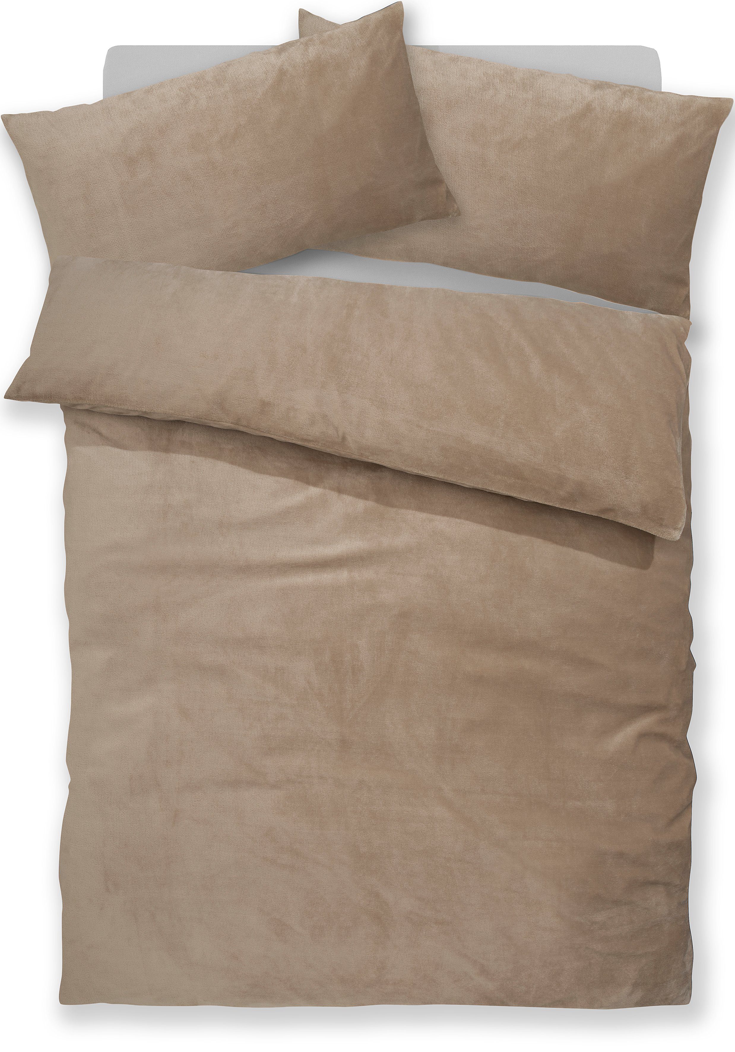 OTTO home Bettwäsche Desner3, Microfaser, 2 teilig, Bettwäsche mit Reißverschluss, Cashmere-Touch, kuschelig & weich