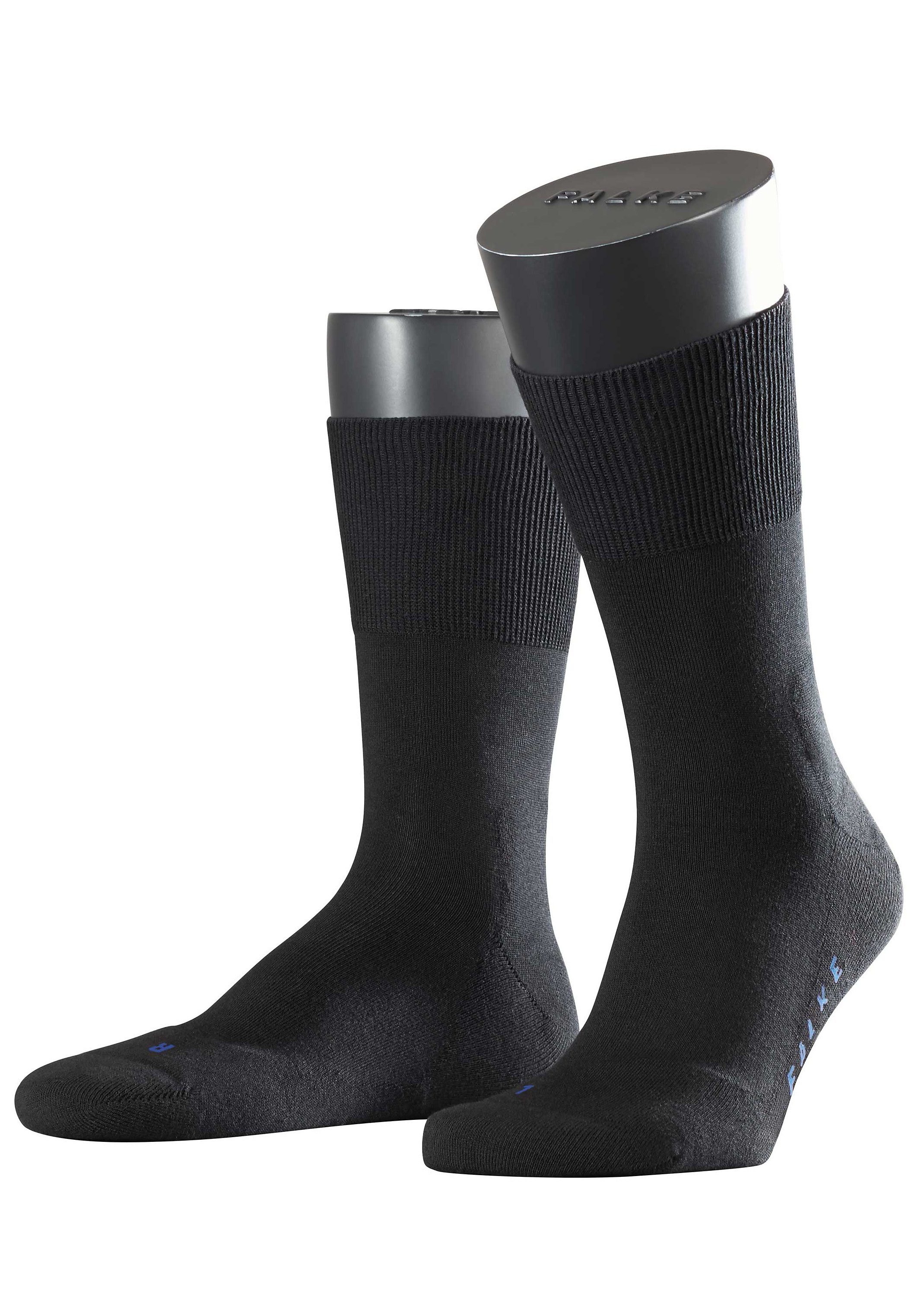 FALKE Socken Run aus wärmender Baumwolle schwarz