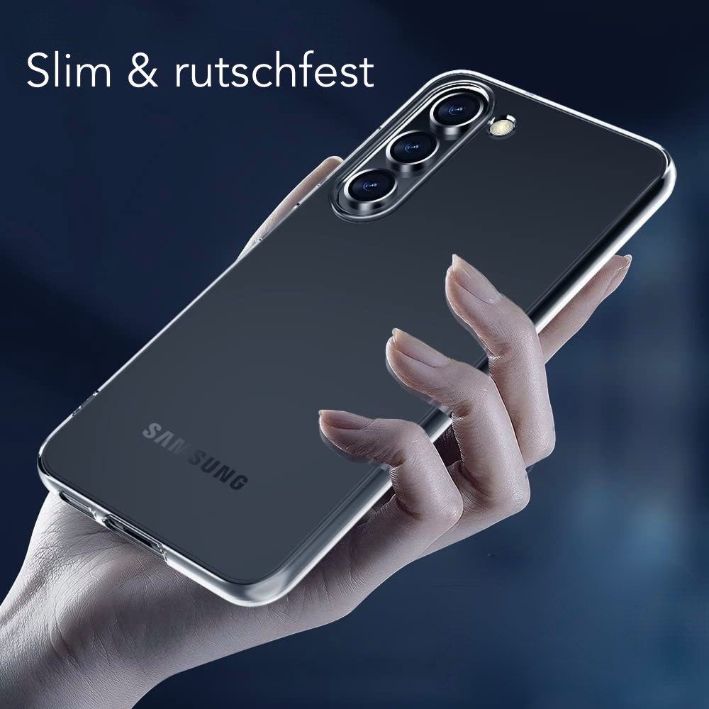 AVANA Handyhülle für Samsung Galaxy S24 / Plus / Ultra / FE Hülle Silikon Schutzhülle, Case, Klar Bumper, Slim-Fit Cover, Transparent