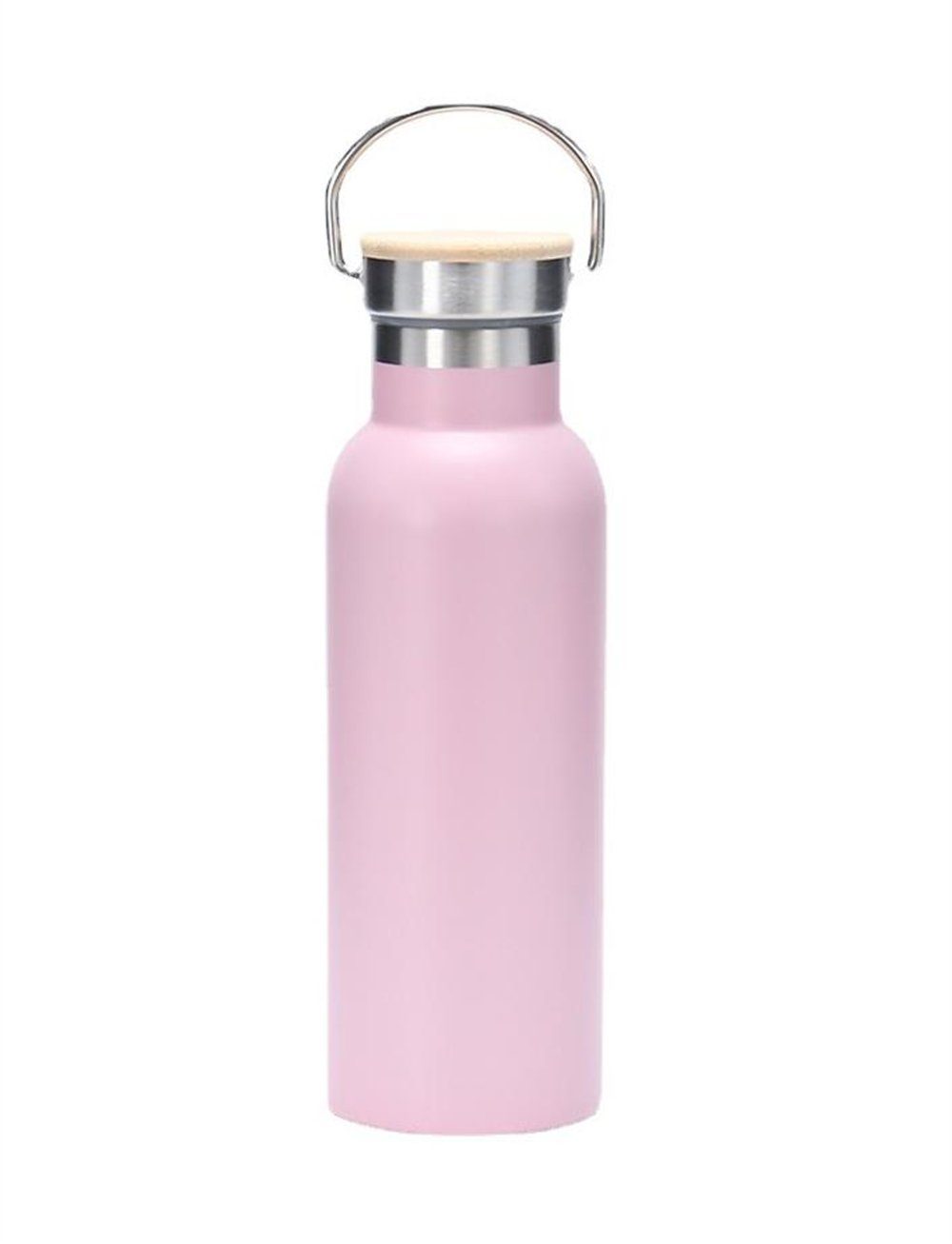 Rouemi Isolierflasche Doppeltes Vakuum Thermobecher,500/750ml Kühlbecher,mit auslaufsicherem, 12h heiß/24h kalt Rosa