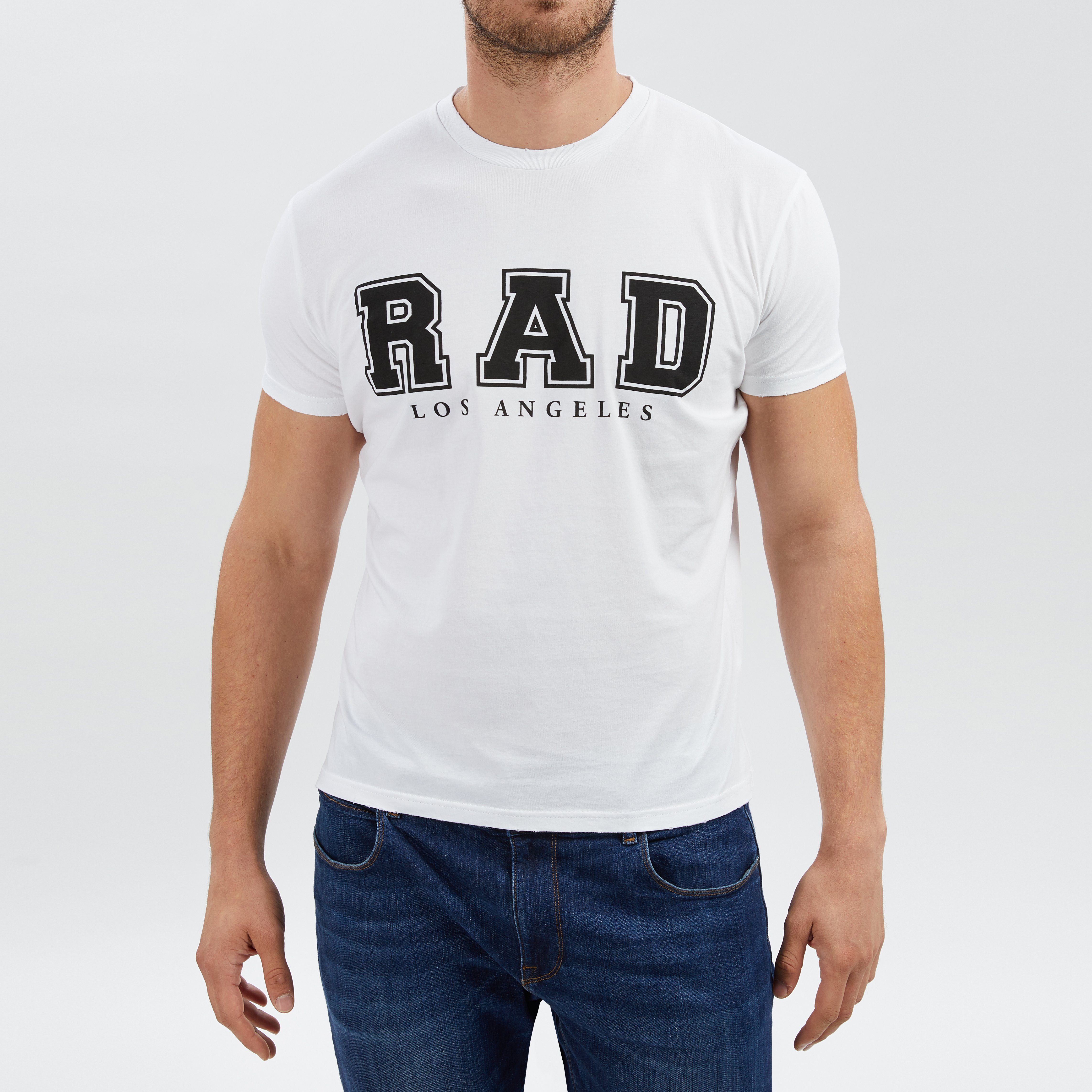 Chiccheria Brand T-Shirt RAD Designed in LA, Weiß