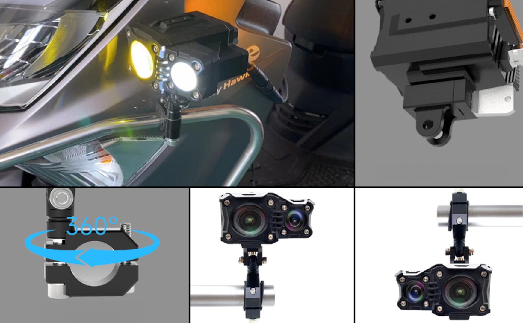 Standard Motorrad Halterungs-Bundle Outdoor-Kamera