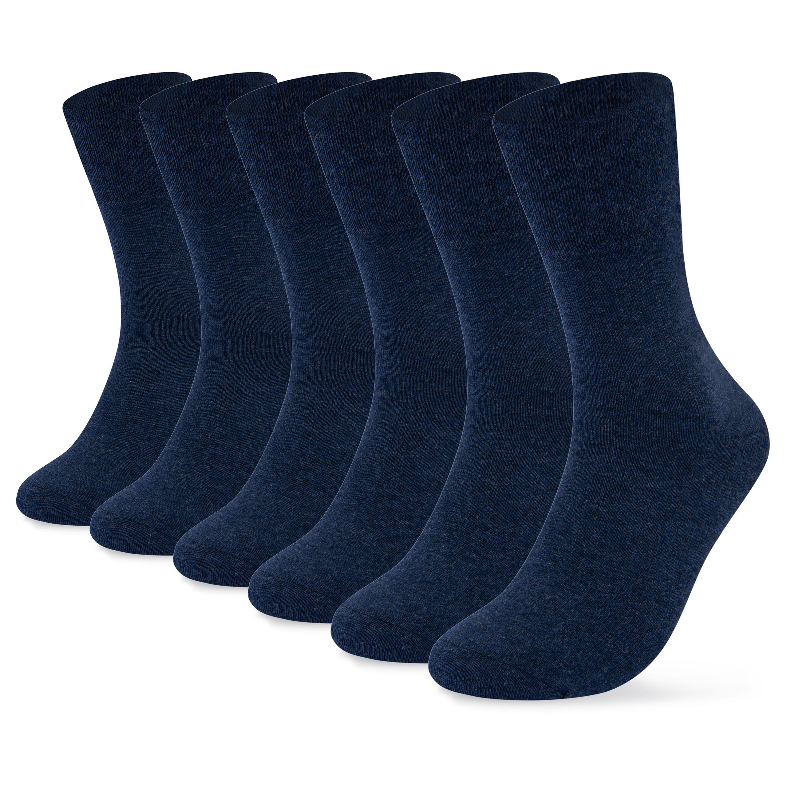 sockenkauf24 Gesundheitssocken 6 Paar Herren & Damen Socken ohne Gummibund und ohne Naht Diabetiker geeignet WP