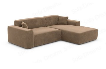 Sofa Dreams Ecksofa Design Samt Stoff Sofa Mallorca L Form kurz Modern Stoffsofa, Loungesofa