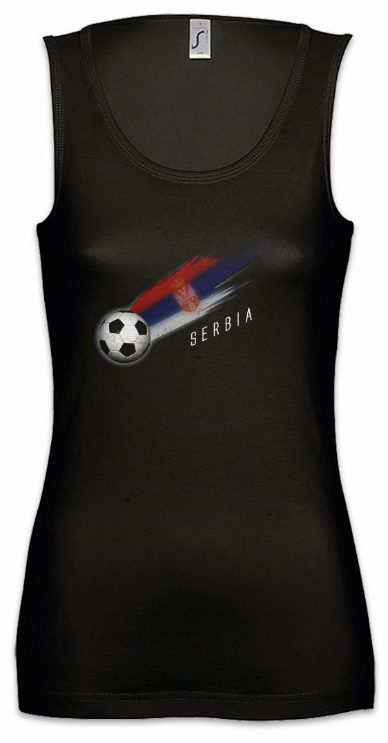 Tanktop Serbia Football Comet I Ärmelloses Damen T-Shirt Serbien Serbisch