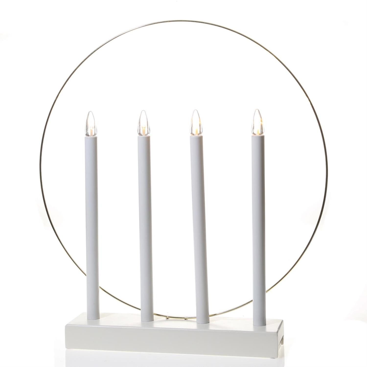 MARELIDA LED Оконная люстра LED Оконная люстра Glory Fenster Kerzenleuchter flammig 45cm Timer, LED Classic
