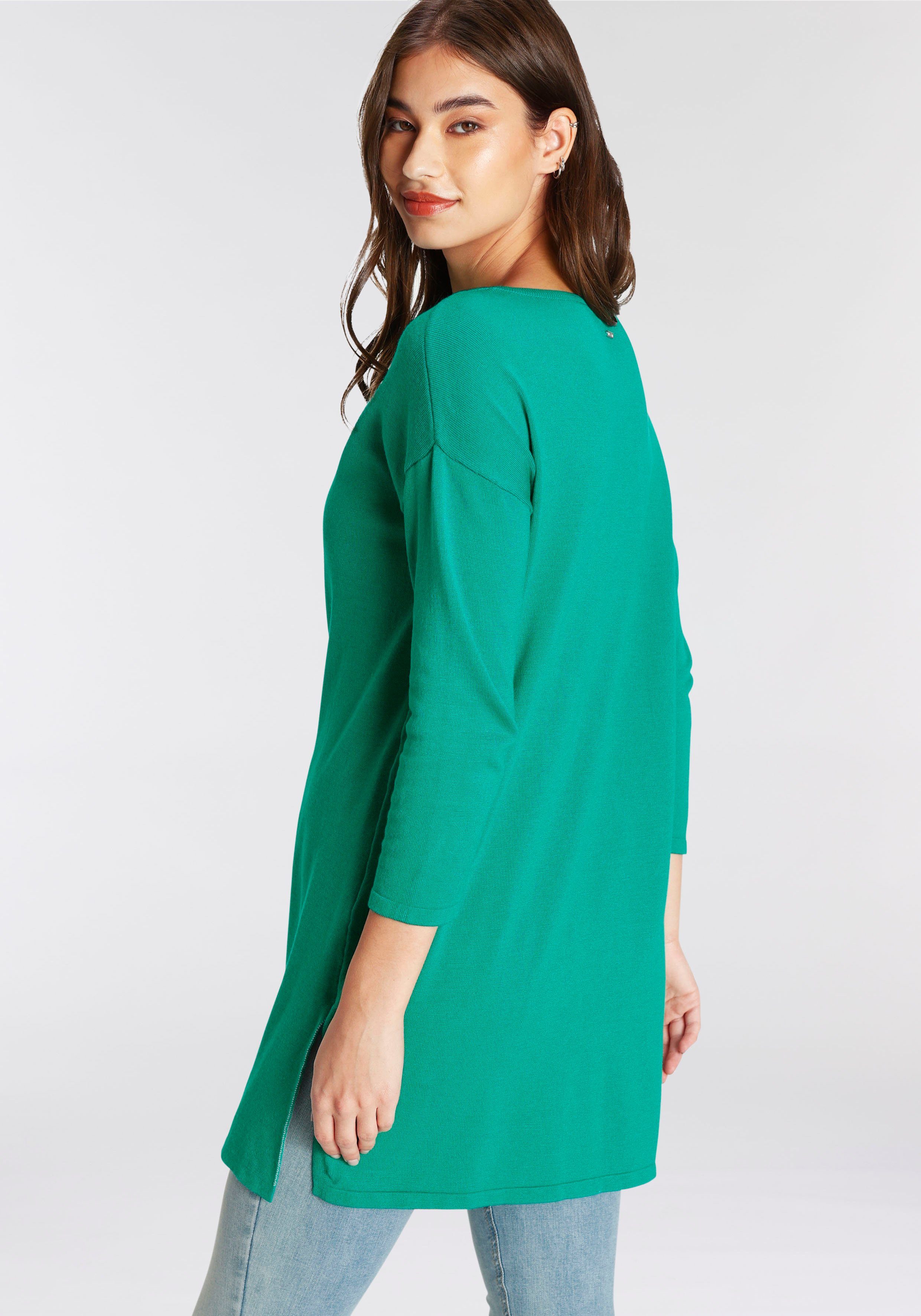 Laura Scott Longpullover mit modernen Schriftzug günstig online kaufen