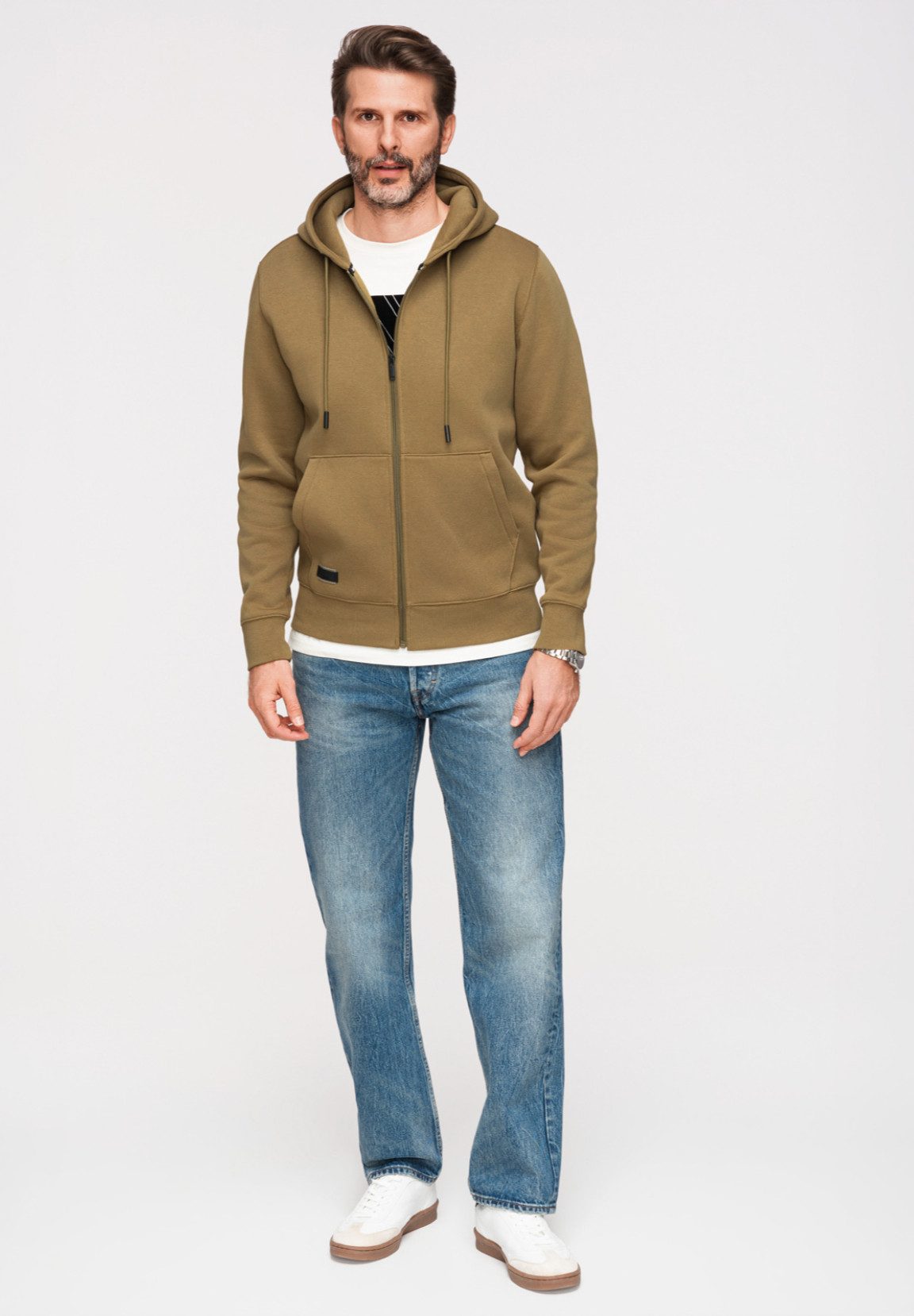 OMBRE Kapuzensweatjacke Kapuzensweatshirt
