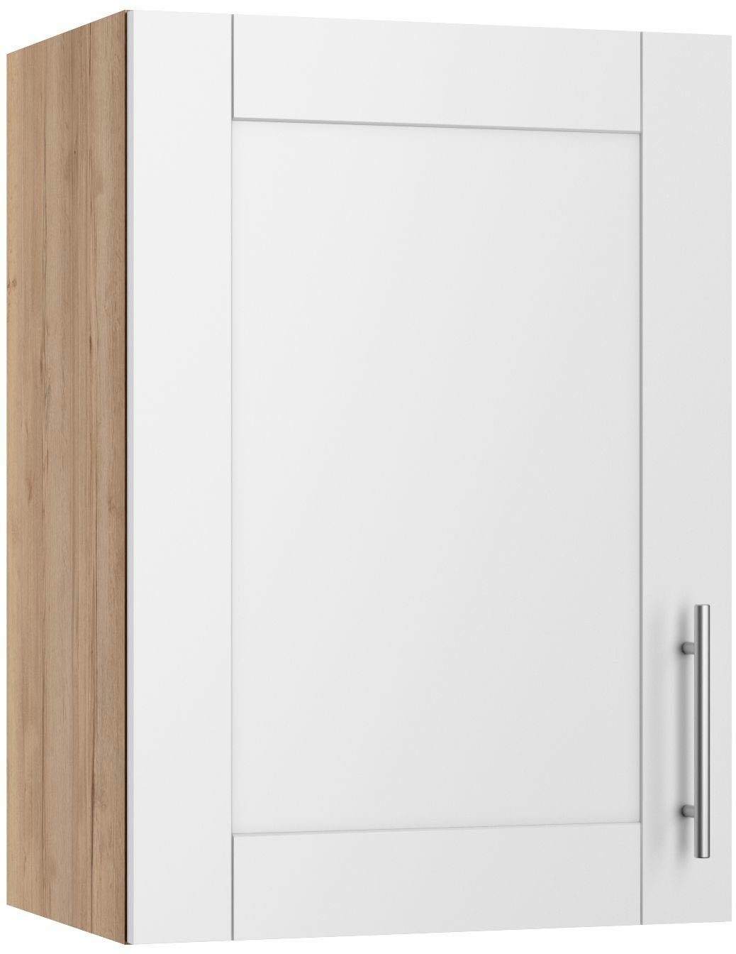 OPTIFIT Hängeschrank Ahus Breite matt/wildeiche Nachbildung wildeiche Nachbildung cm 50 weiß 