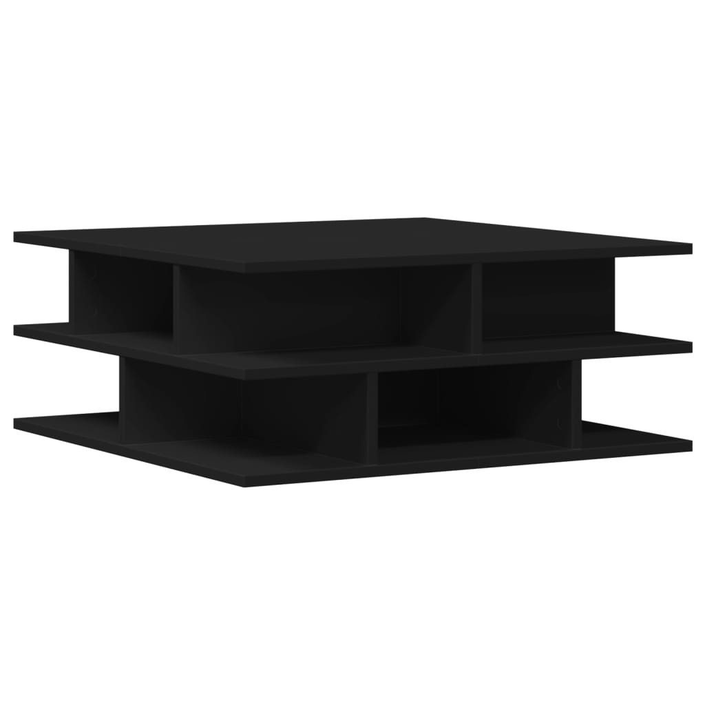 vidaXL Couchtisch Couchtisch Schwarz 70x70x29 cm Holzwerkstoff (1-St)