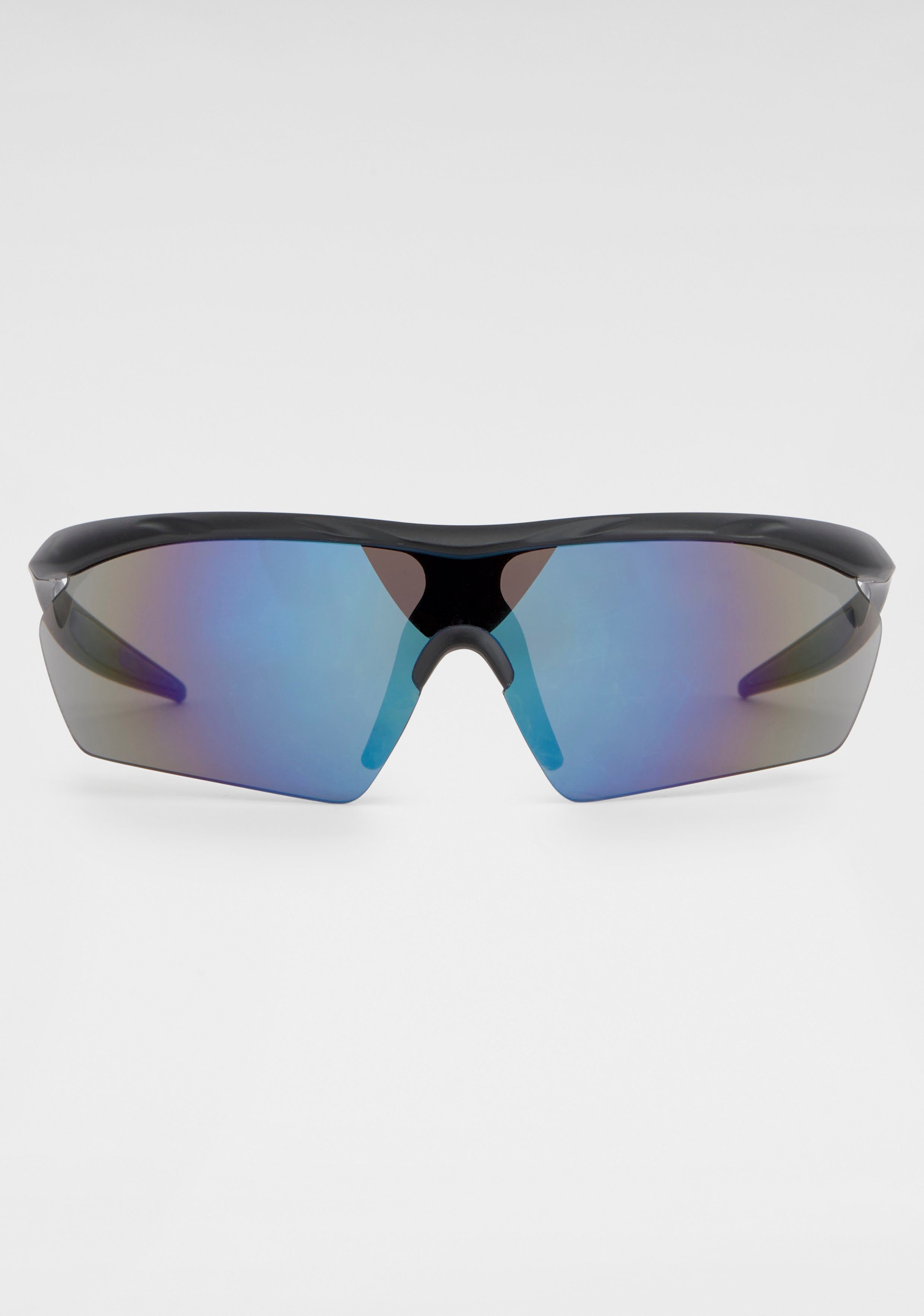 Gläser IN verspiegelte Eyewear Sonnenbrille BACK BLACK Leicht