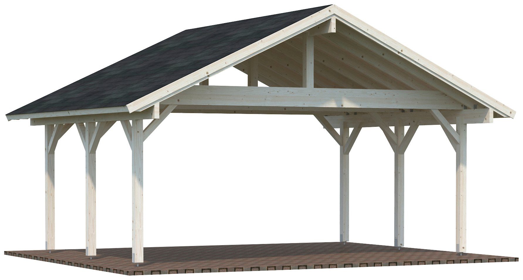 Einzelcarport cm Palmako 635x510 Robert, BxT: