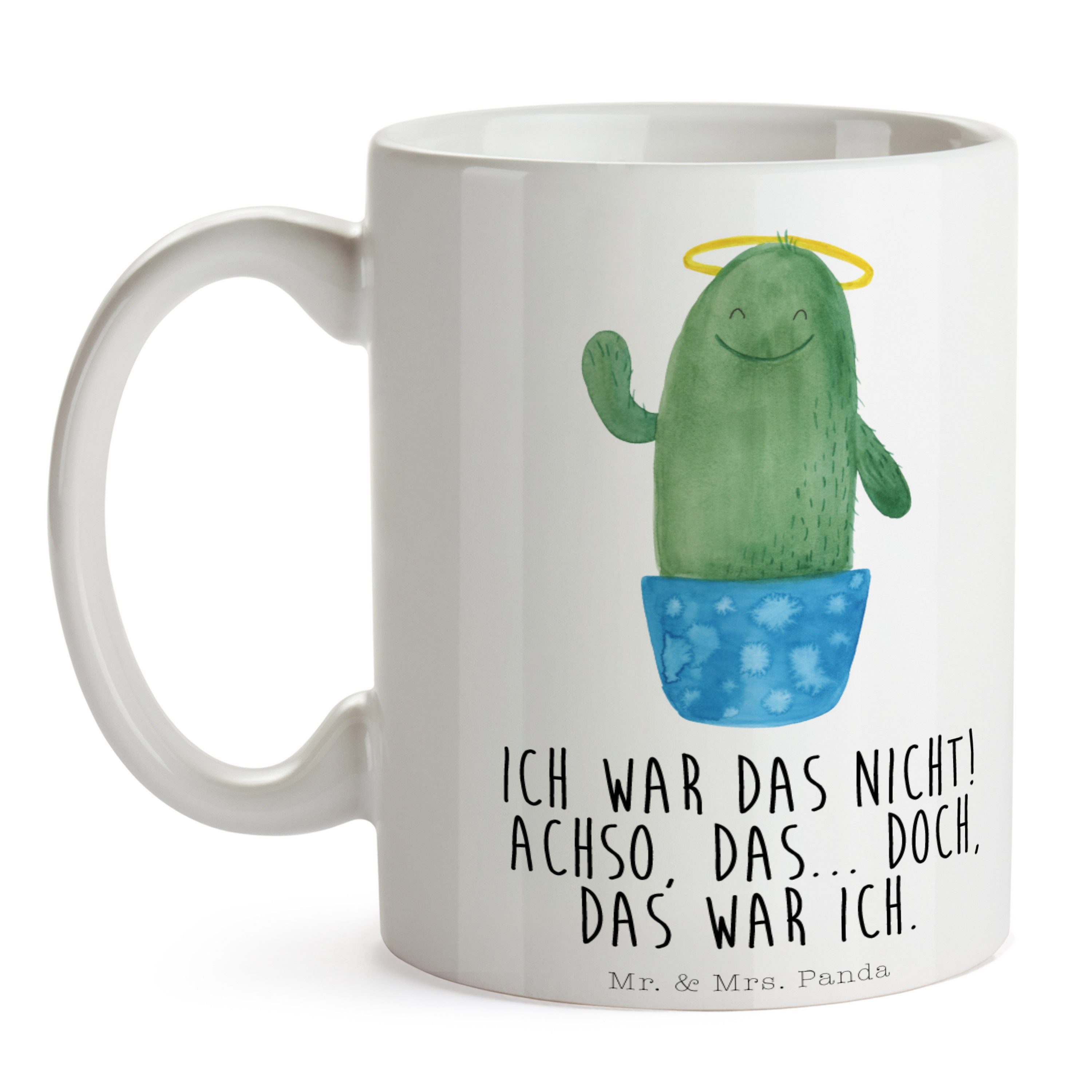 Kaktus Kaffeetasse, Mrs. Tasse Keramik Geschenk, Panda & - Tasse Weiß Freundin, Mr. Heilig Sprüche, -