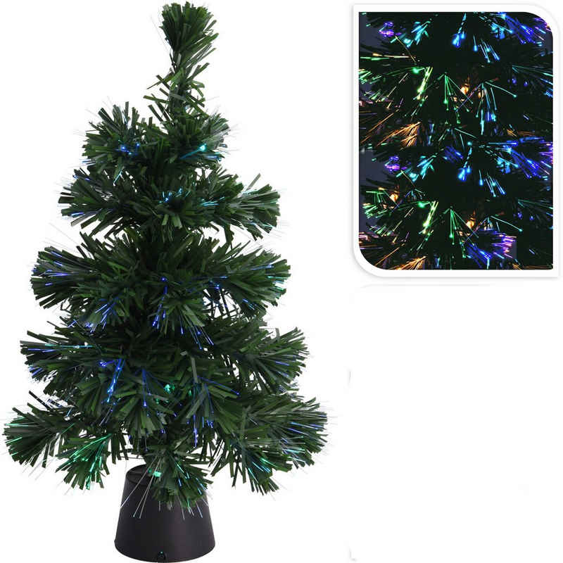 Annastore Künstlicher Weihnachtsbaum LED Tannenbaum H 45 cm - kleiner künstlicher Weihnachtbaum mi LED