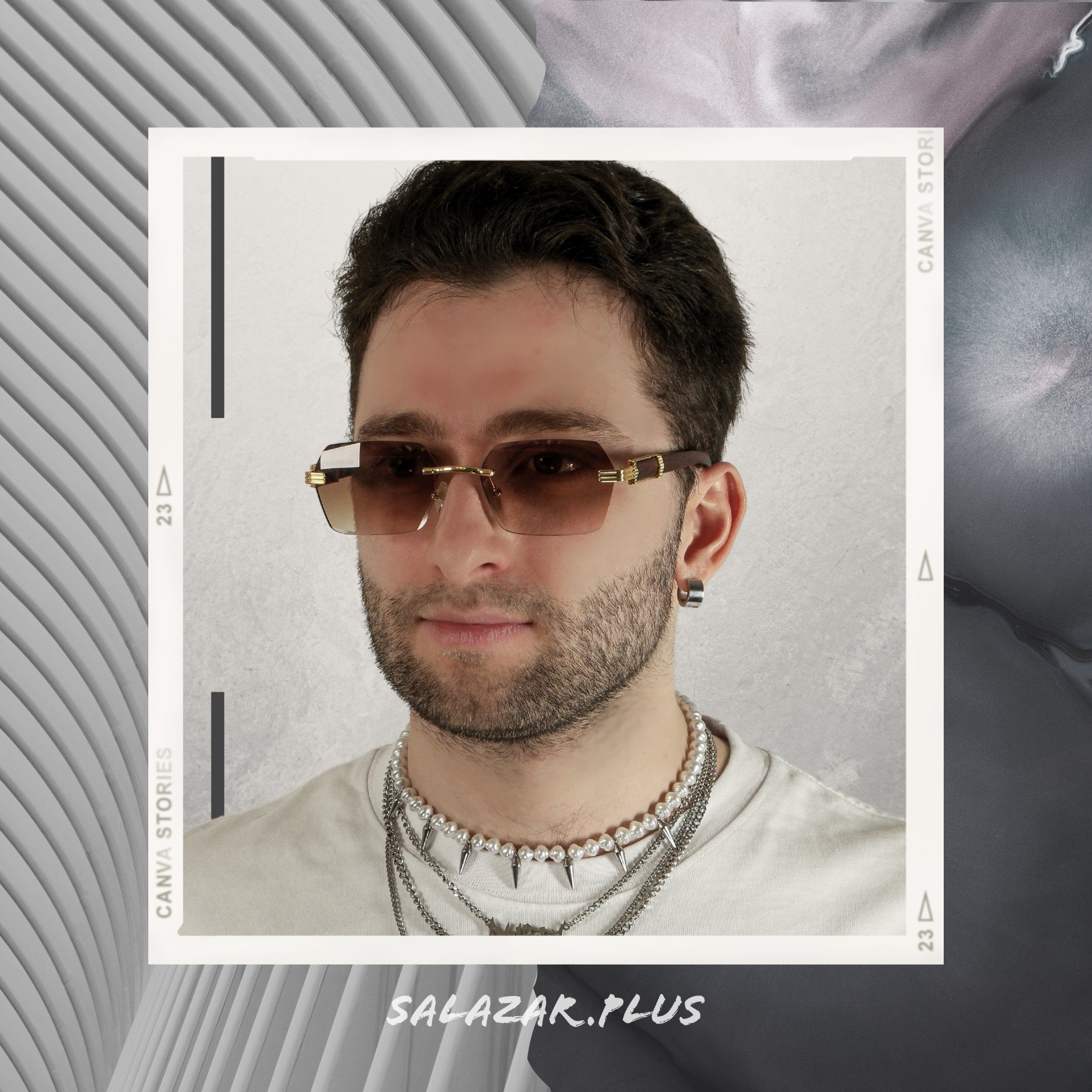 salazar.plus Sonnenbrille Randlos Rechteckig Unisex 2 günstig online kaufen