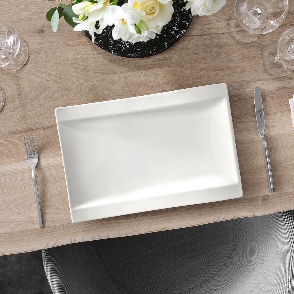 Villeroy & Boch Speiseteller NewWave Gourmetteller 37 x 25 cm 4er Set, (4 St)