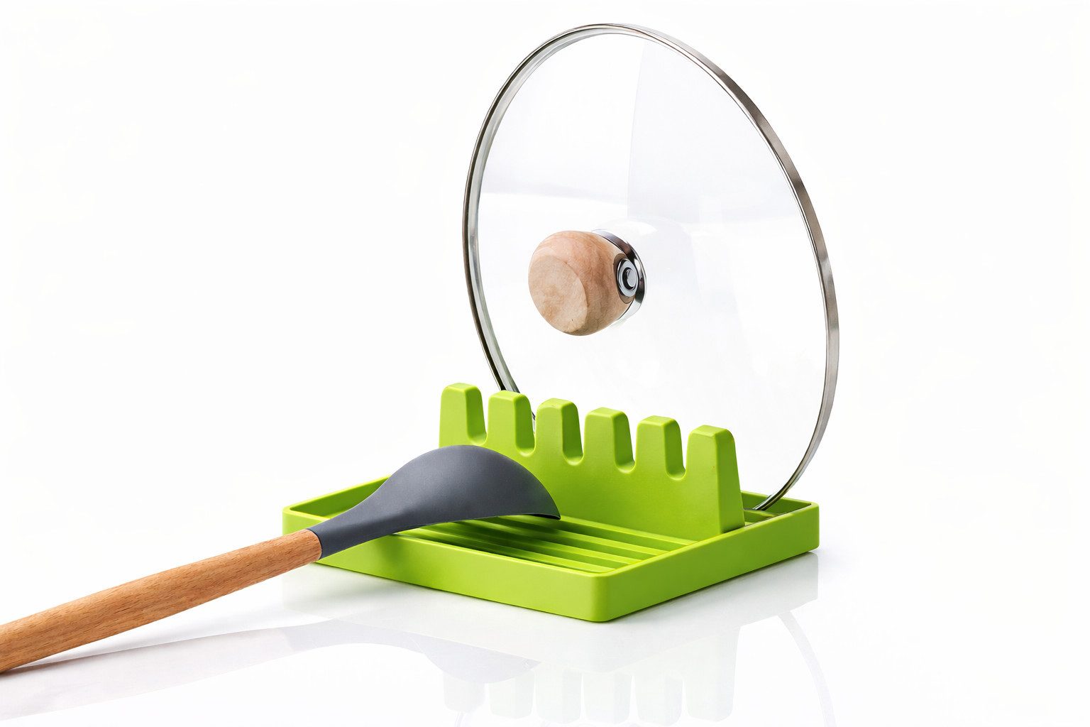 Creliv Kochlöffelhalter Kochlöffelhalter & Deckelhalter – praktische Ablage für den Herd, (2-tlg., 1-tlg)