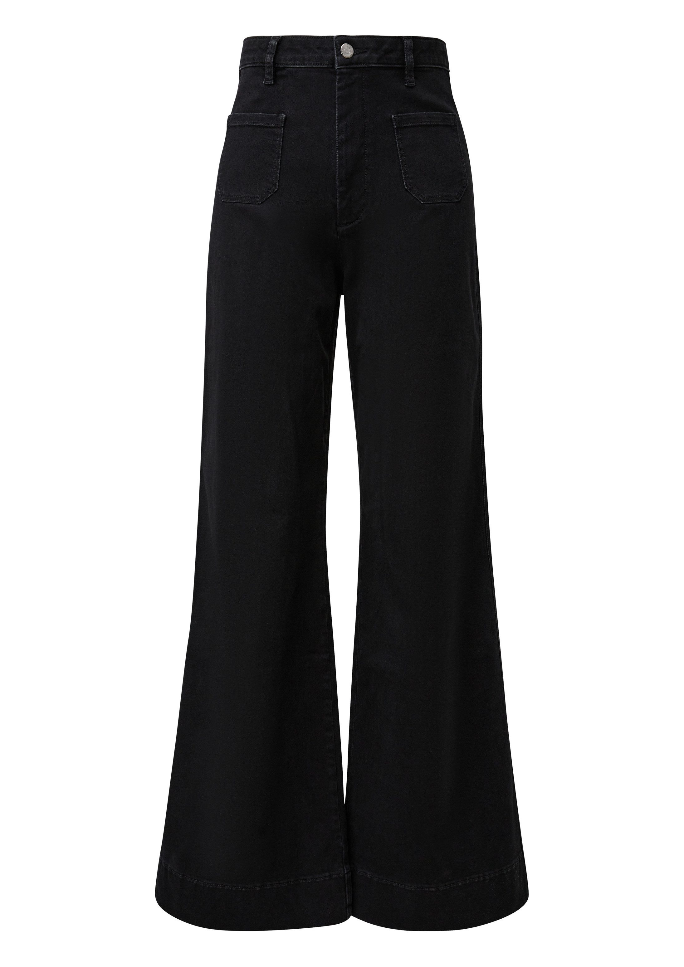 QS Weite Jeans Jeans-Hose Jeans / High Rise / Flared Fit – Bild 2 von 5