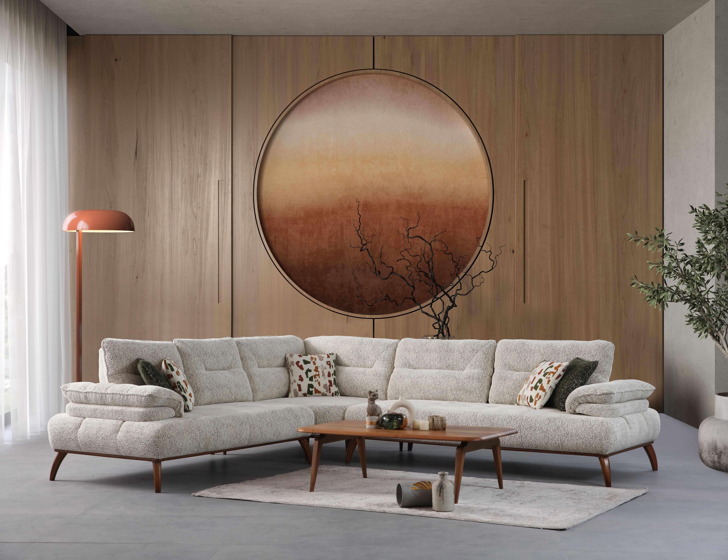 Villa Möbel Ecksofa Almond, 1 Teile, mit Relax-/Bettfunktion durch verstellbare Rückenlehne