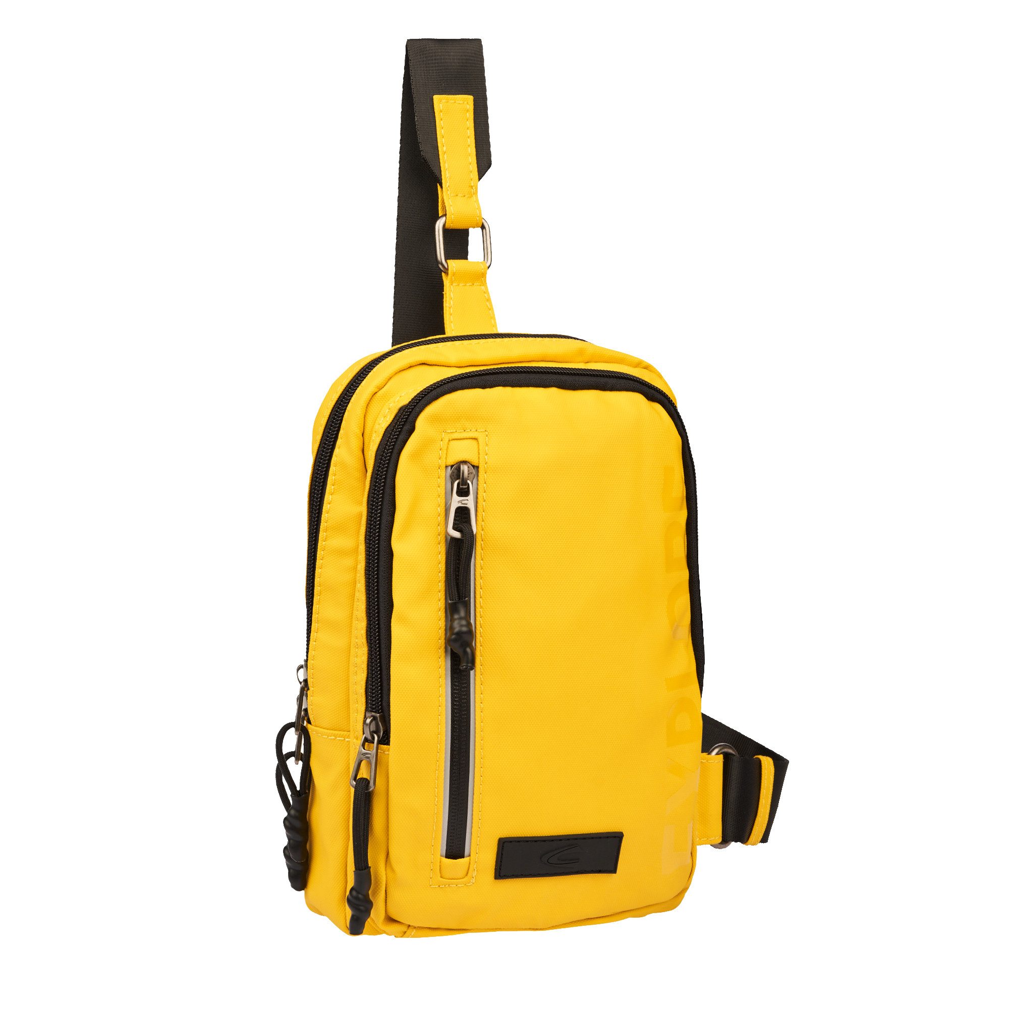 camel active Cityrucksack Explore, wasserabweisendes recyceltes Nylon und reflektierende Reißverschlüsse