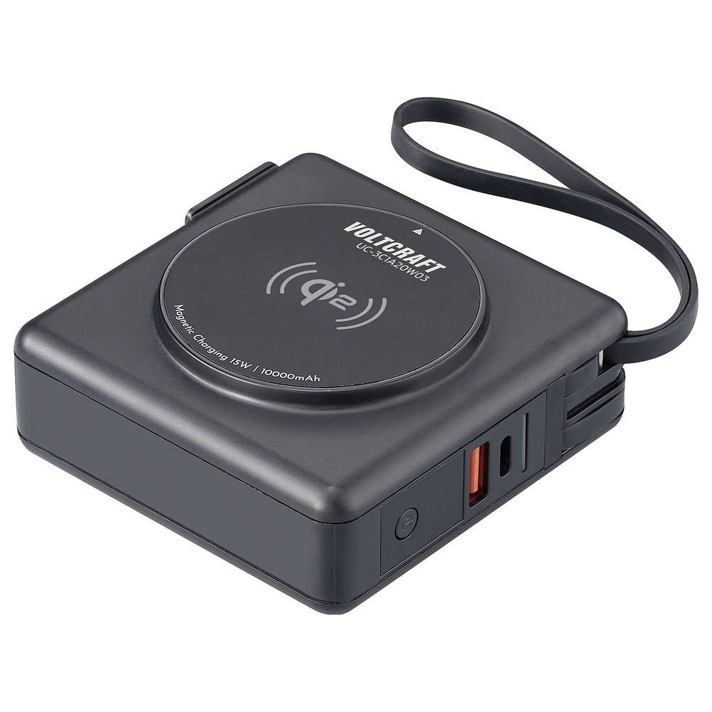 VOLTCRAFT Reiseladegerät mit austauschbaren Steckern,3 x USB-C®, USB-A USB-Ladegerät (Wireless Charger)