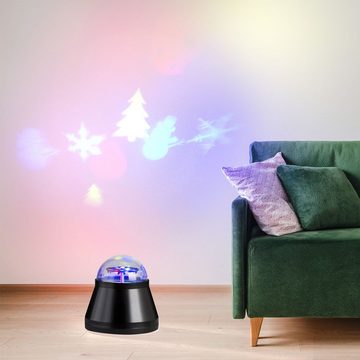 etc-shop Dekolicht, LED-Leuchtmittel fest verbaut, Farbwechsel, RGB LED Tisch Lampe Winter Deko Beleuchtung XMAS Weihnachten Kugel