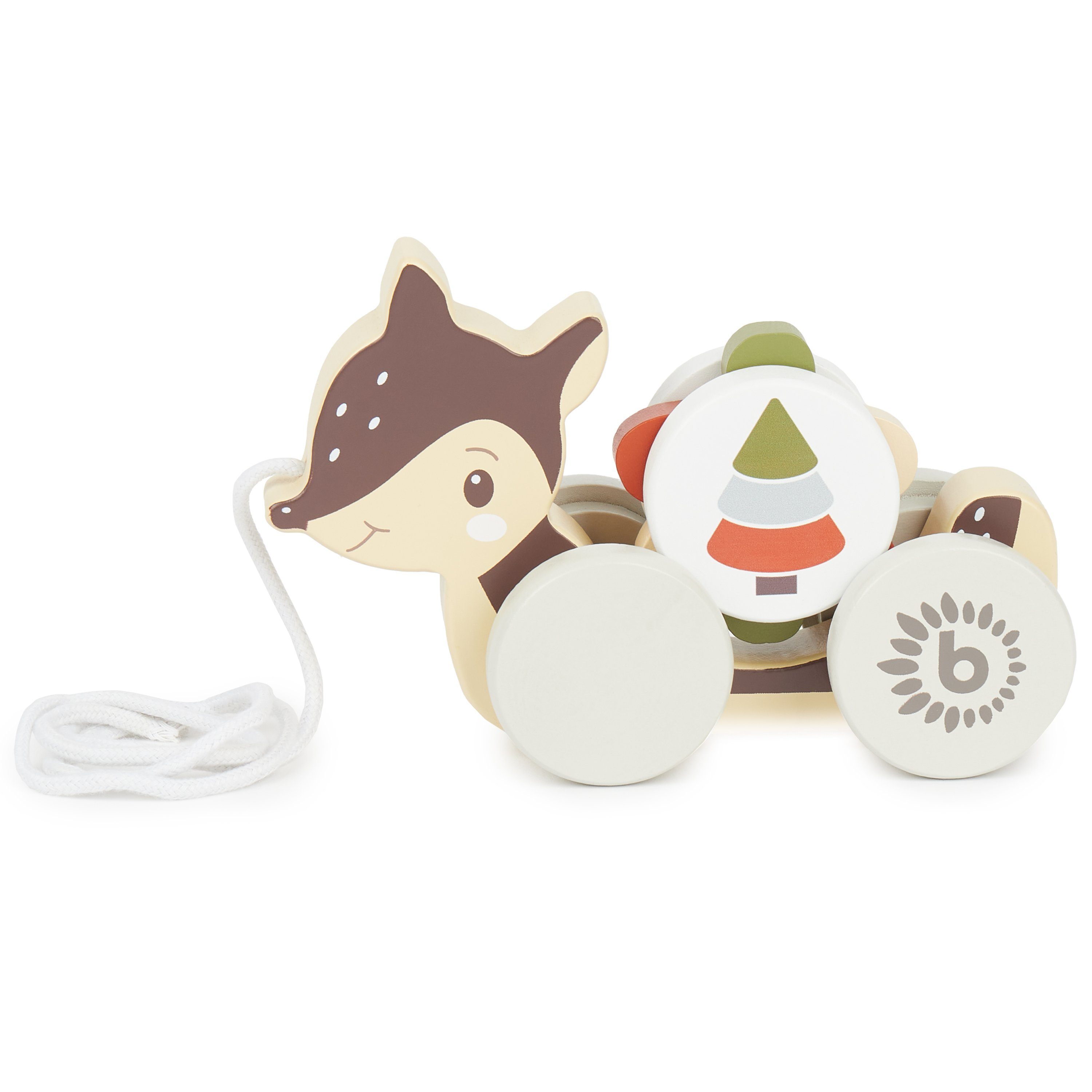 BIECO Nachziehtier Nachziehspielzeug Holz Reh Kinder Nachziehtier Wald ab 1 günstig online kaufen