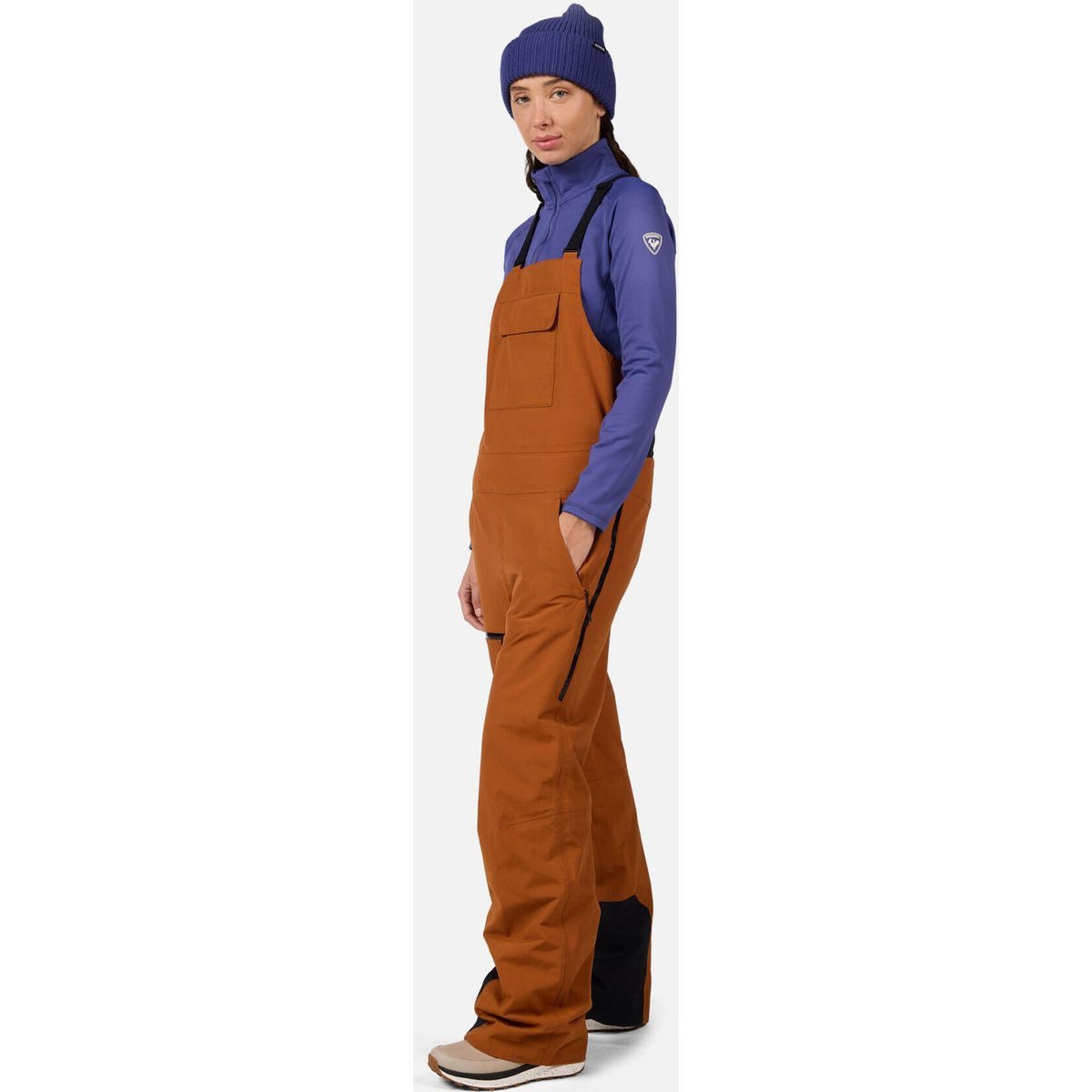 Rossignol Skihose W Outerlimits Insulated Bib Stilvolle, wasserdichte Damen-Latzhose mit recycelter Isolierung
