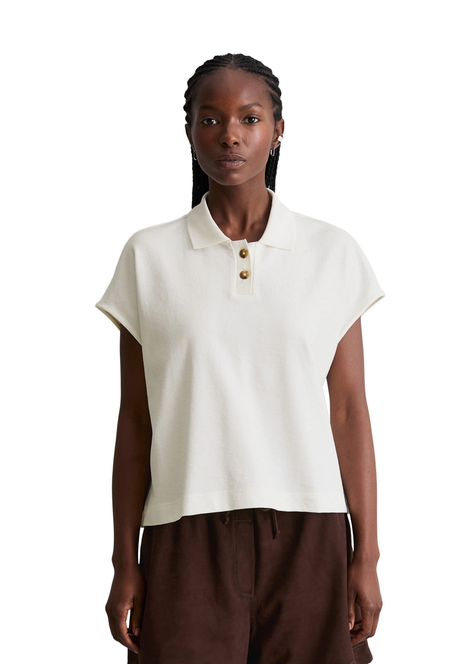 Marc O'Polo DENIM Poloshirt aus schwerem Single Jersey